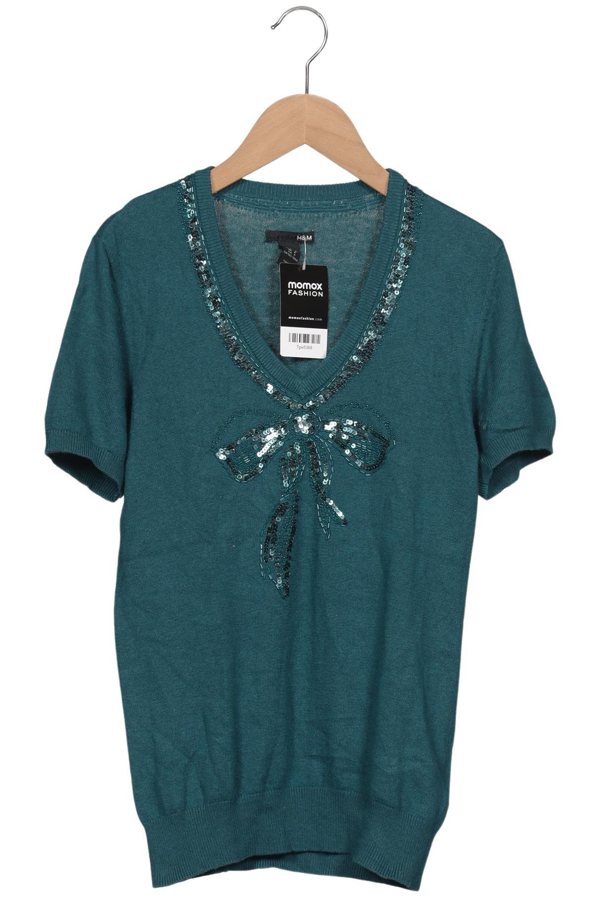 

H&M Damen Pullover, türkis, Gr. 36