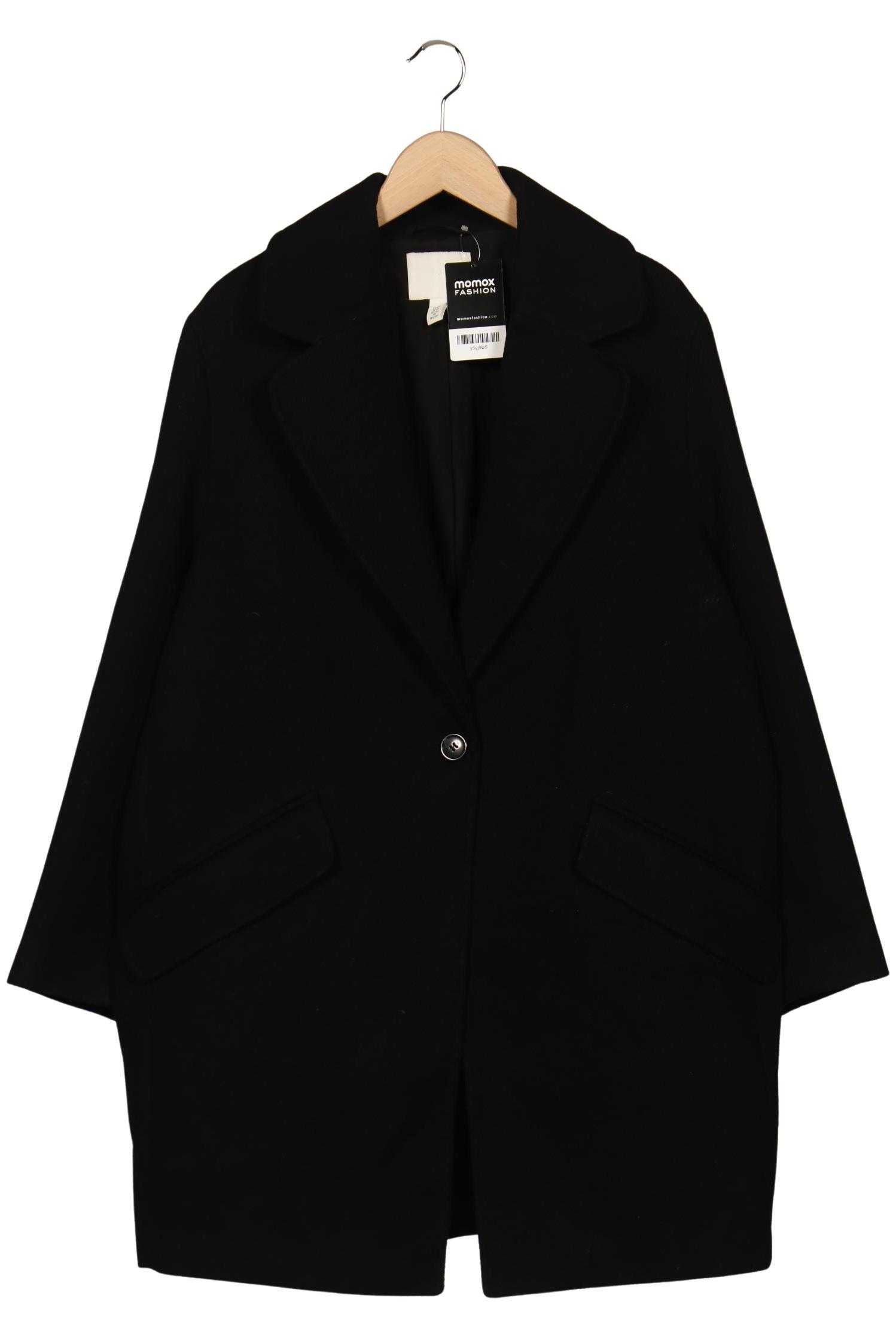 

H&M Damen Mantel, schwarz, Gr. 44