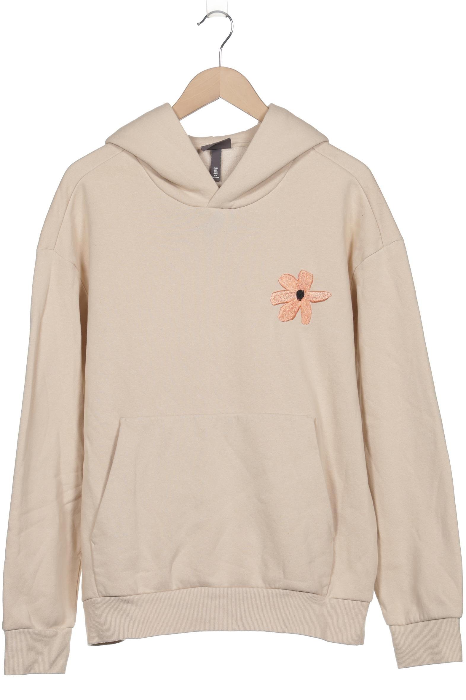 

H&M Damen Kapuzenpullover, beige, Gr. 42