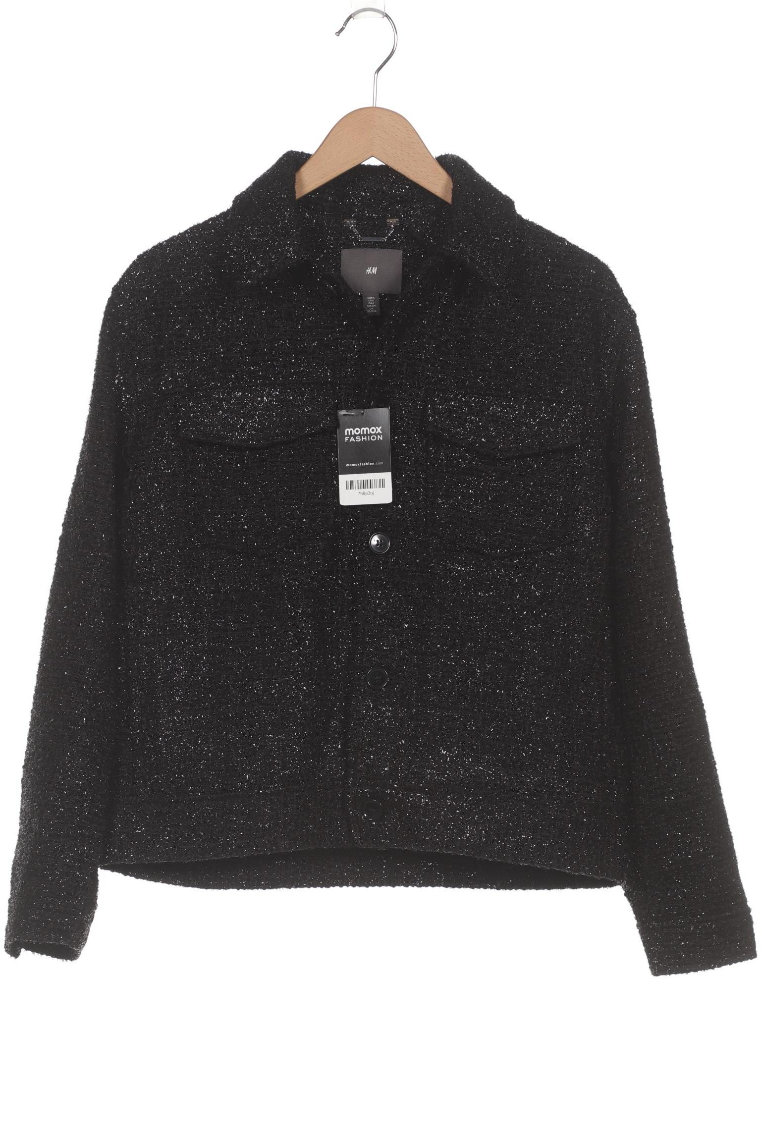 

H&M Damen Jacke, schwarz, Gr. 36