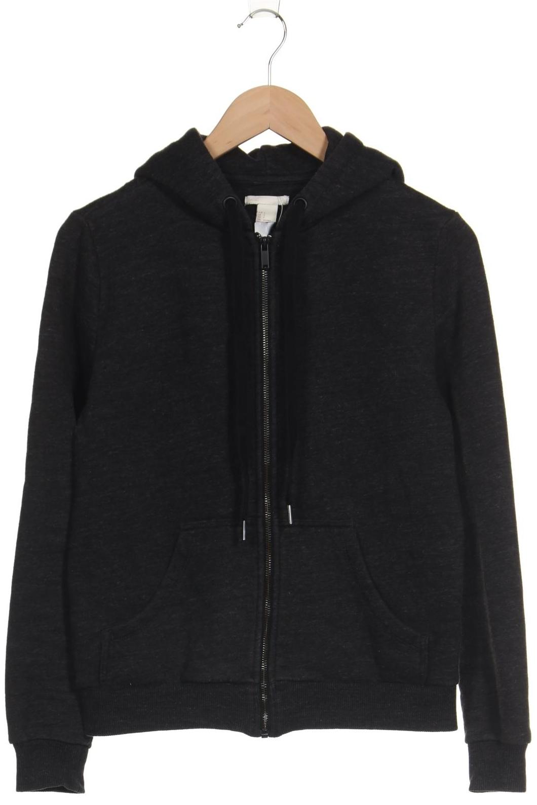 

H&M Damen Kapuzenpullover, grau, Gr. 36