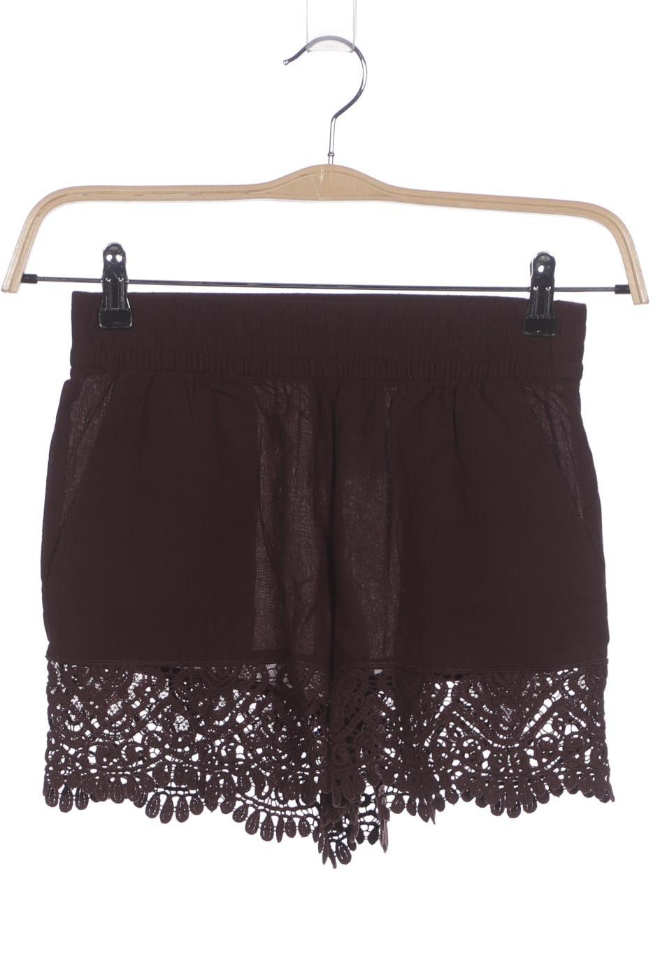 

H&M Damen Shorts, bordeaux, Gr. 34