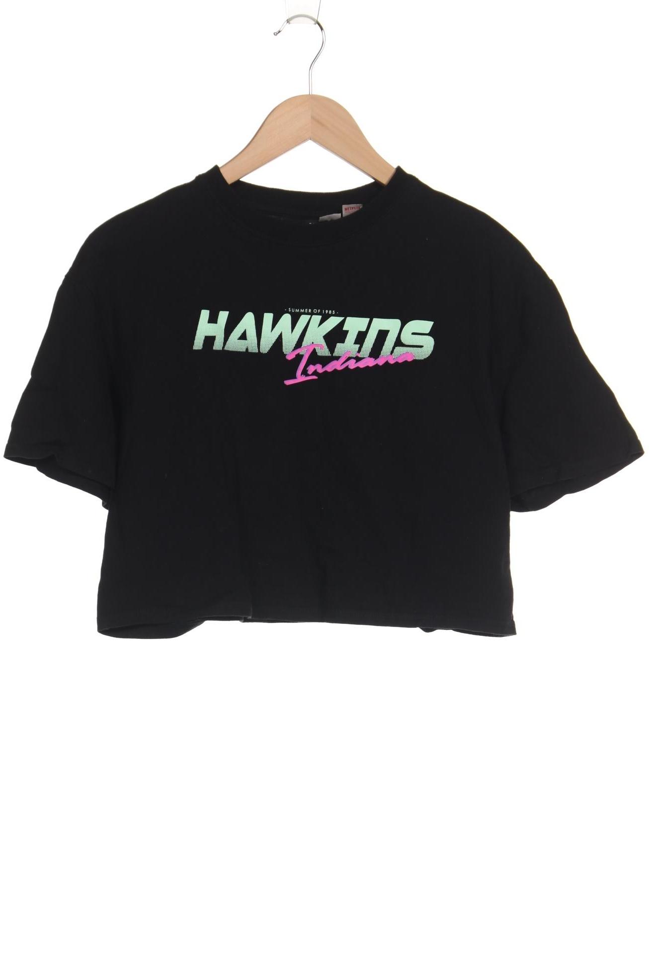 

H&M Damen T-Shirt, schwarz, Gr. 36