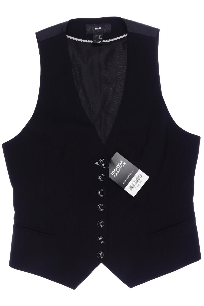 

H&M Damen Weste, schwarz, Gr. 36