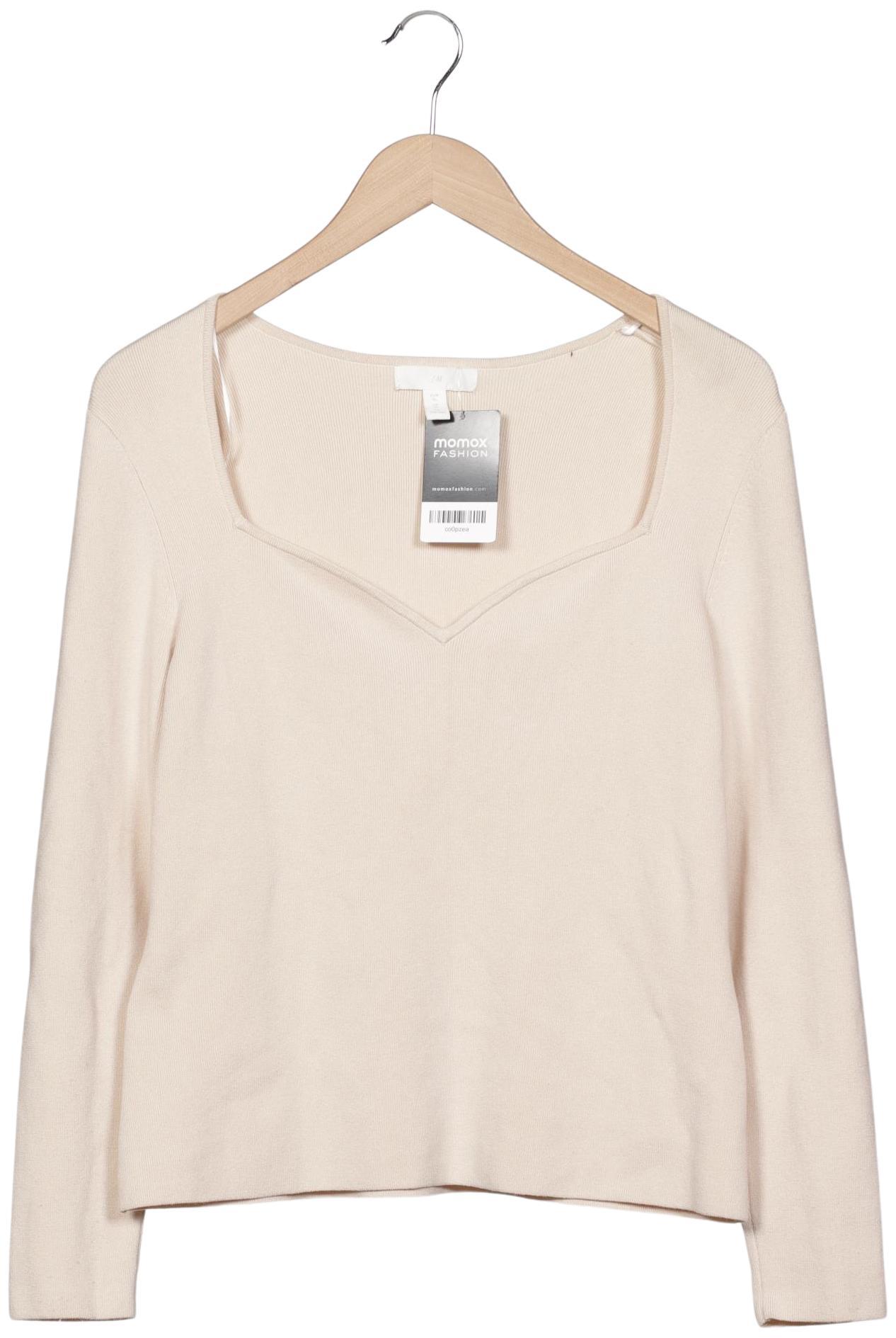 

H&M Damen Pullover, cremeweiß, Gr. 44