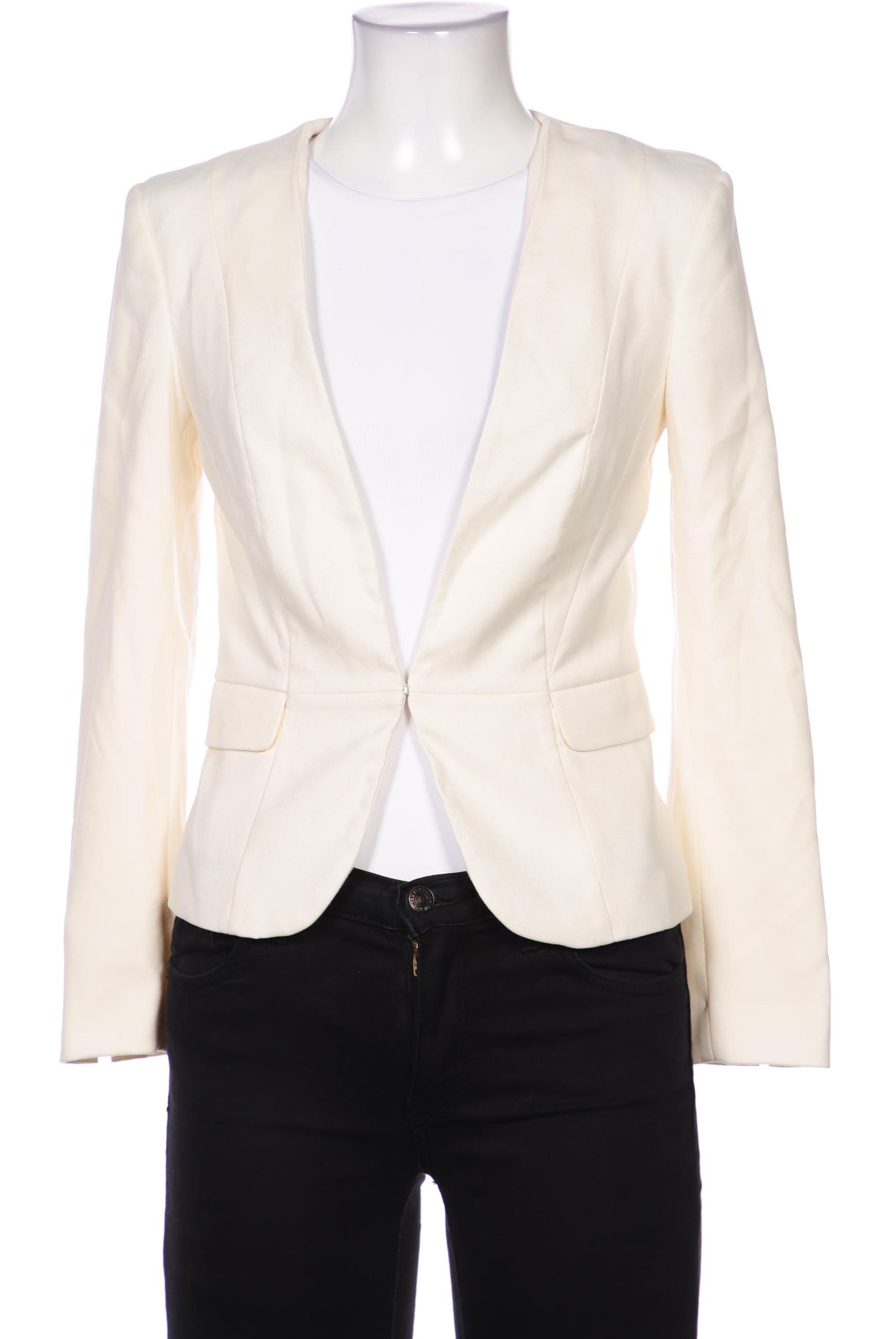 

H&M Damen Blazer, cremeweiß, Gr. 34