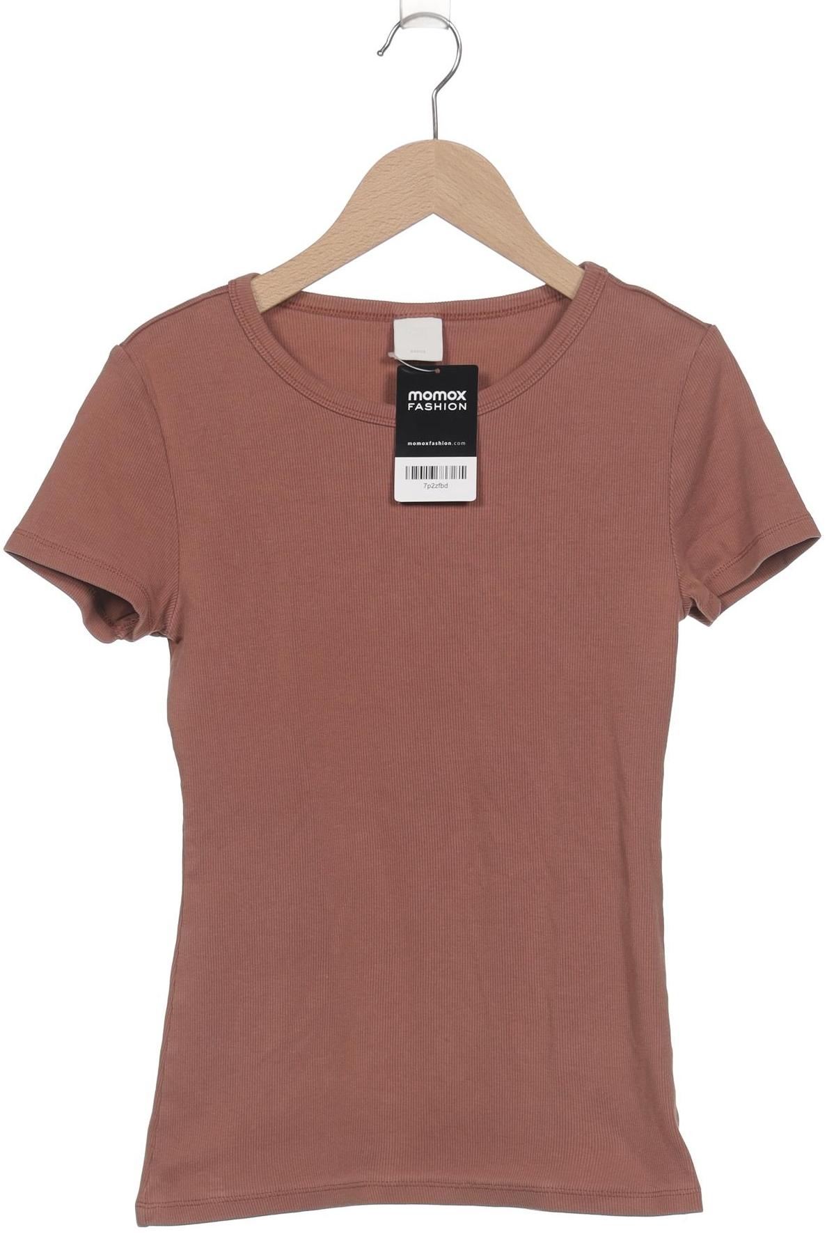 

H&M Damen T-Shirt, braun, Gr. 36