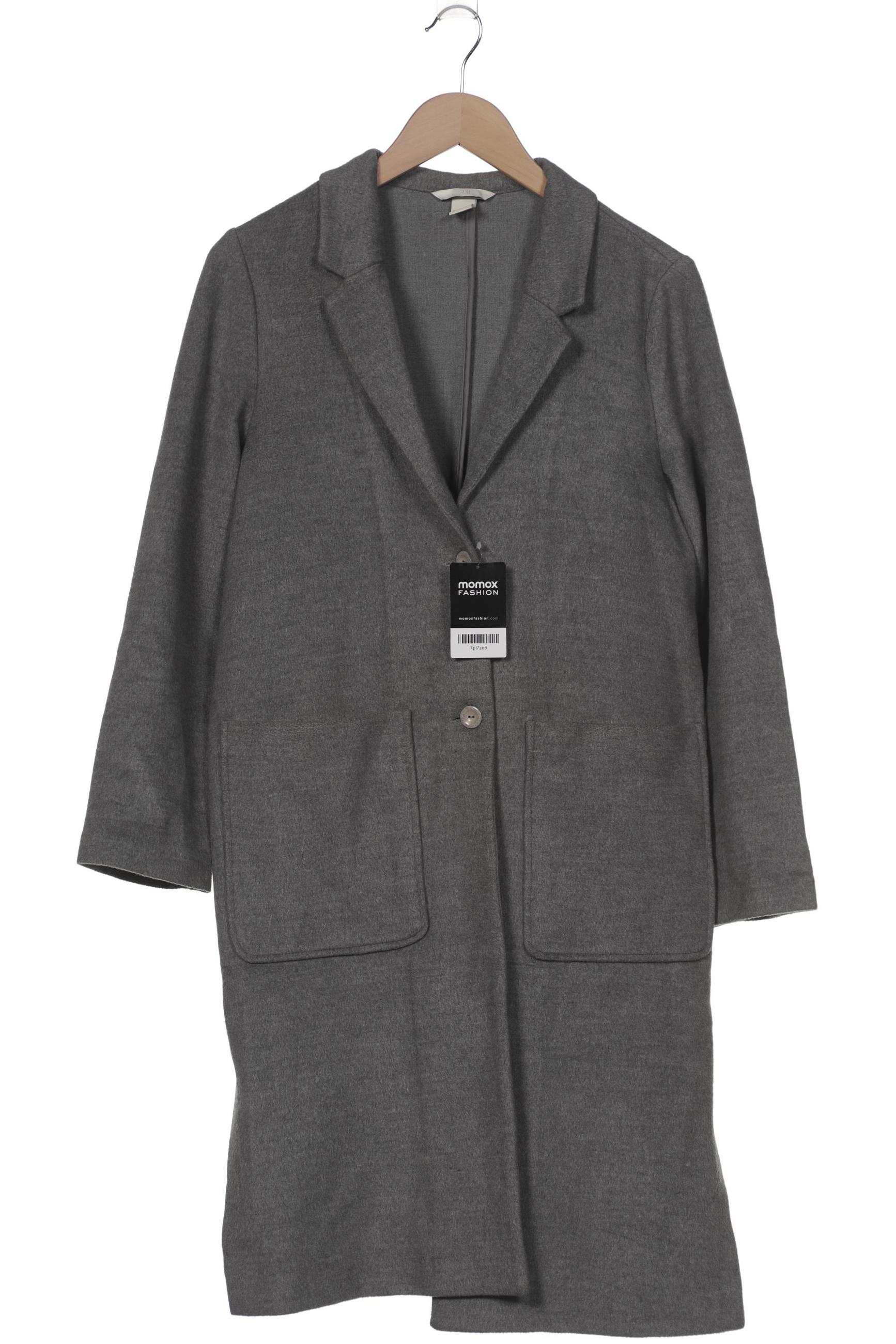 

H&M Damen Mantel, grau, Gr. 40