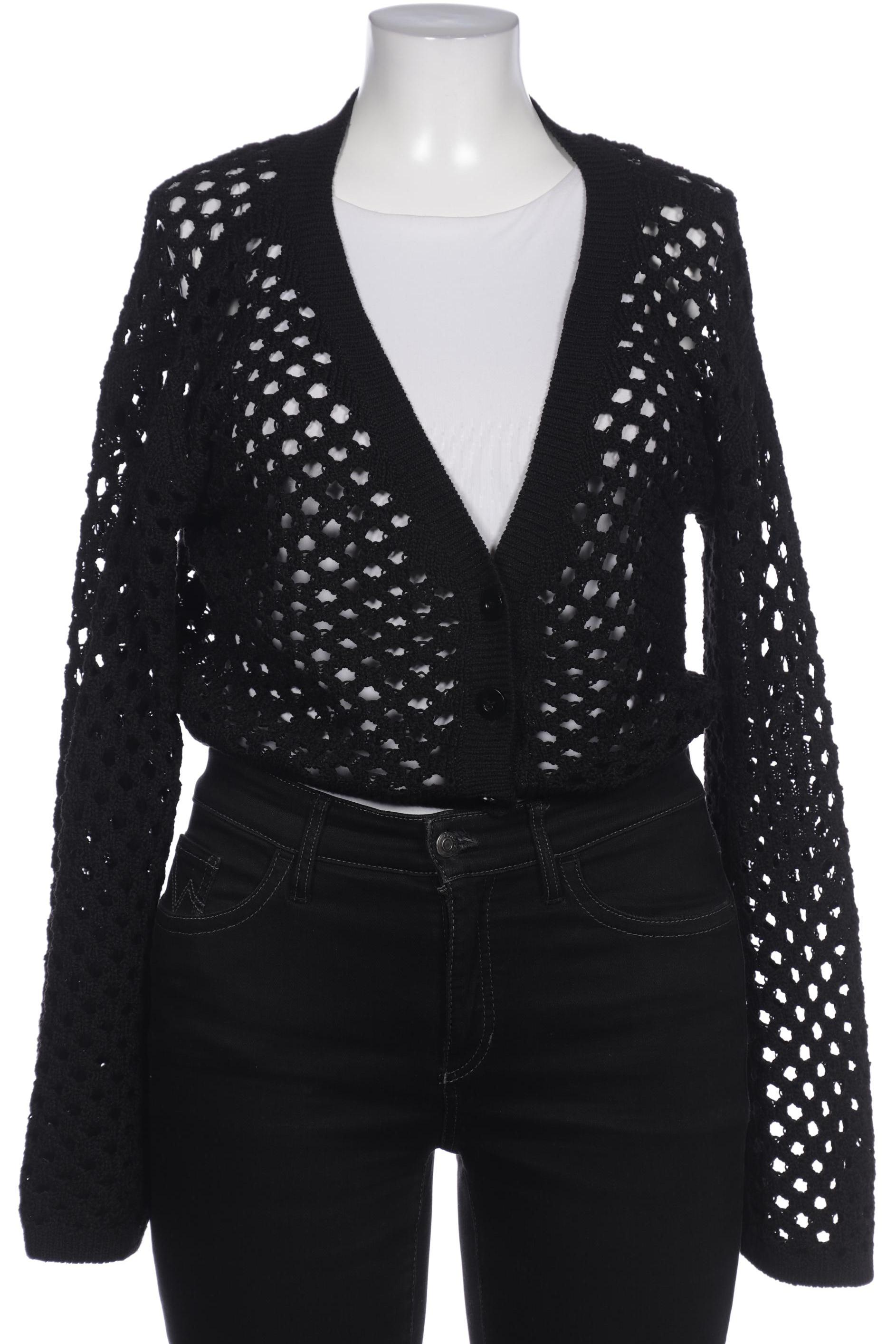 

H&M Damen Strickjacke, schwarz, Gr. 42