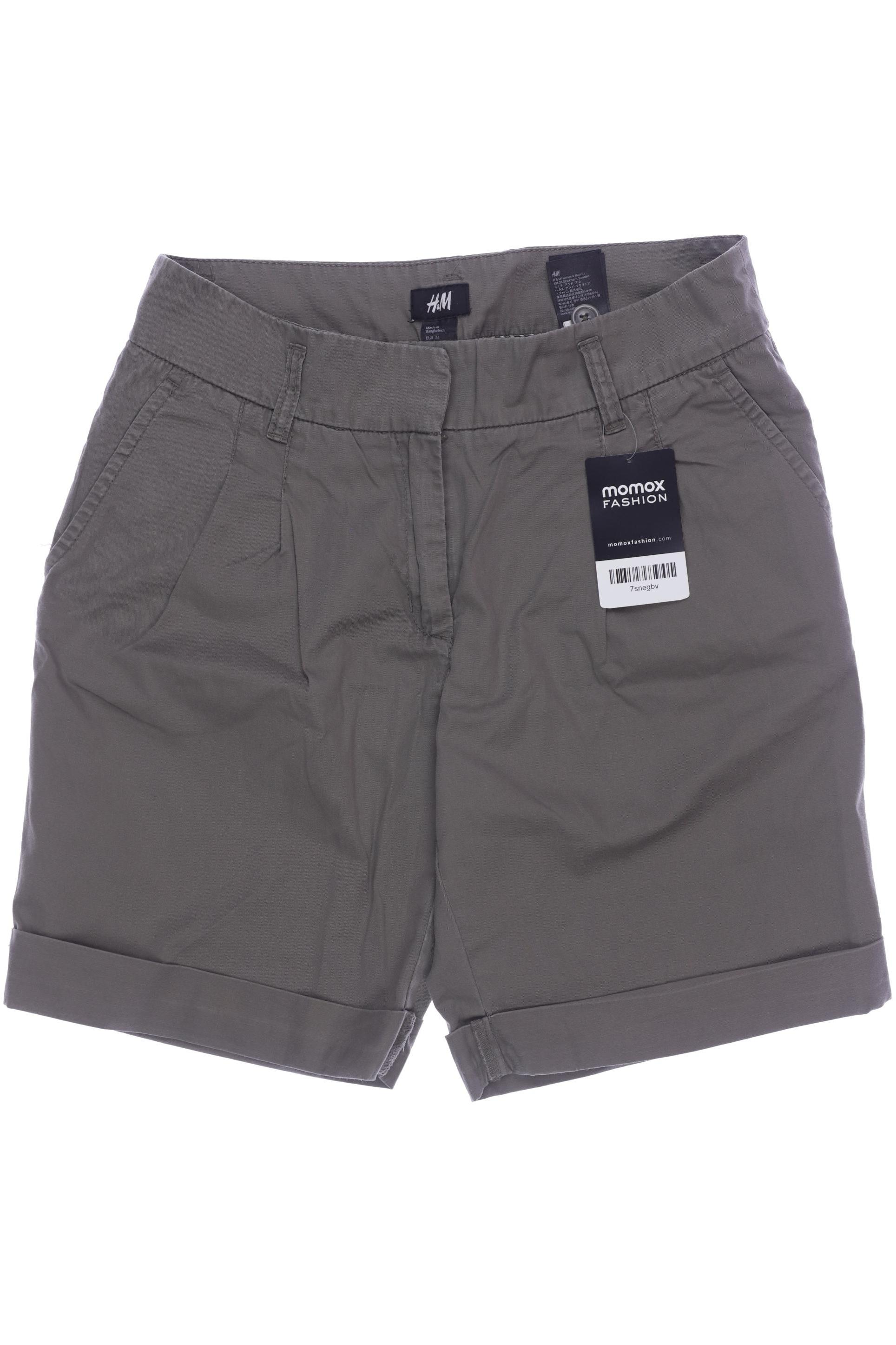 

H&M Damen Shorts, grün, Gr. 34