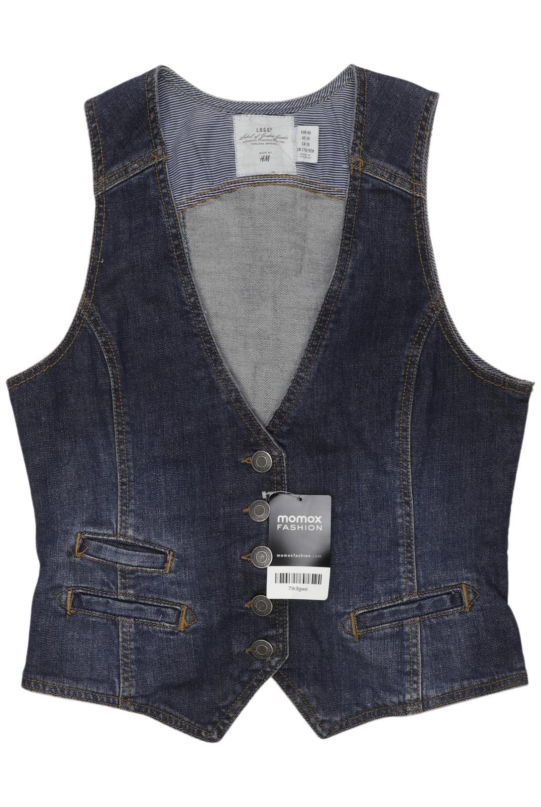 

H&M Damen Weste, blau, Gr. 40