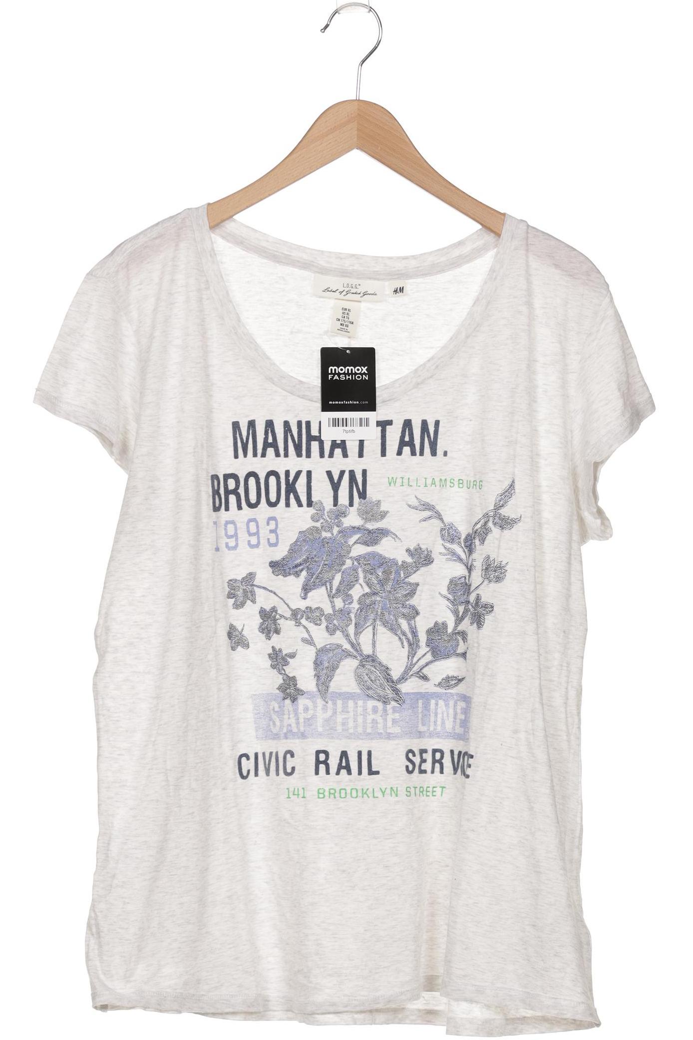 

H&M Damen T-Shirt, grau, Gr. 44