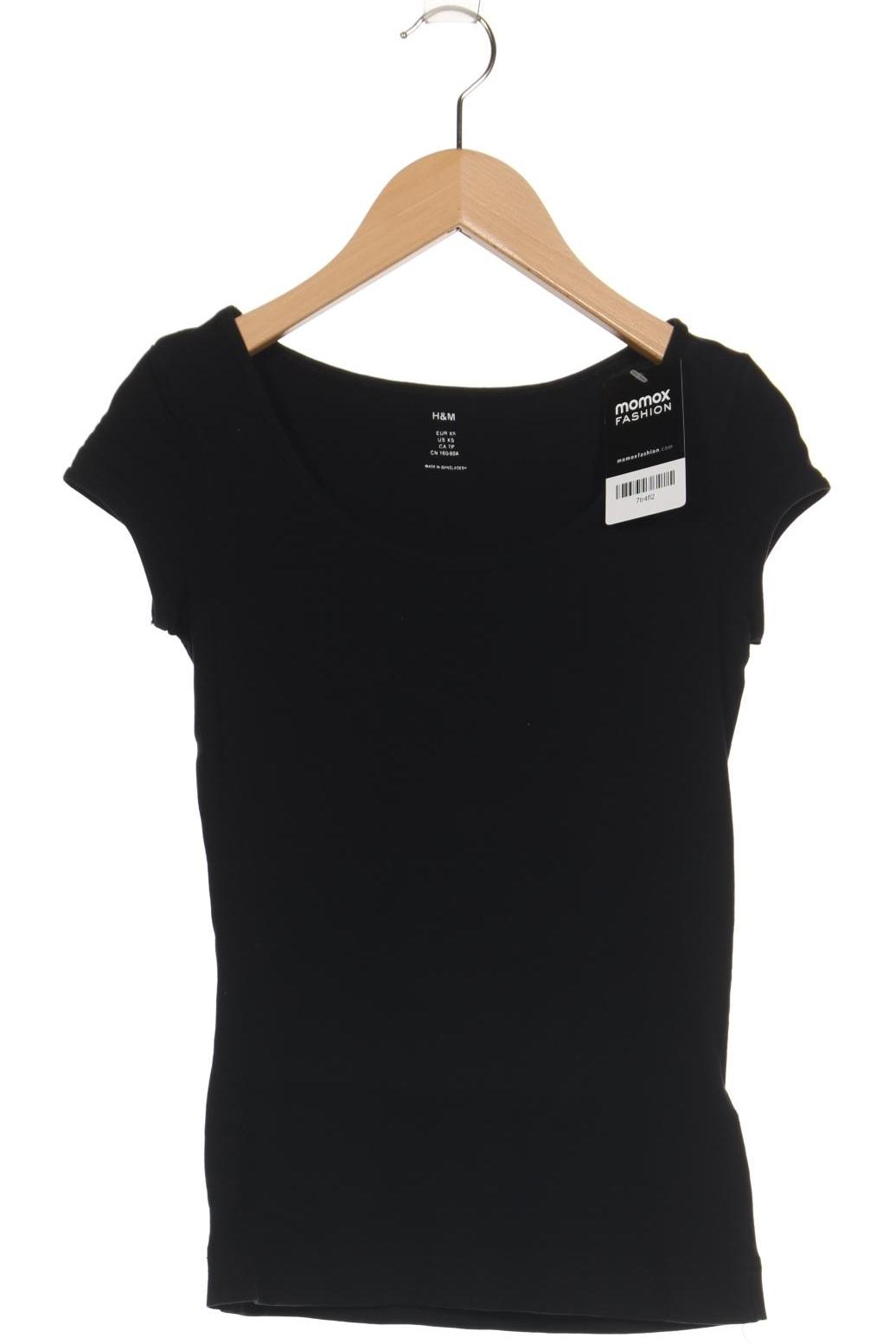 

H&M Damen T-Shirt, schwarz, Gr. 34