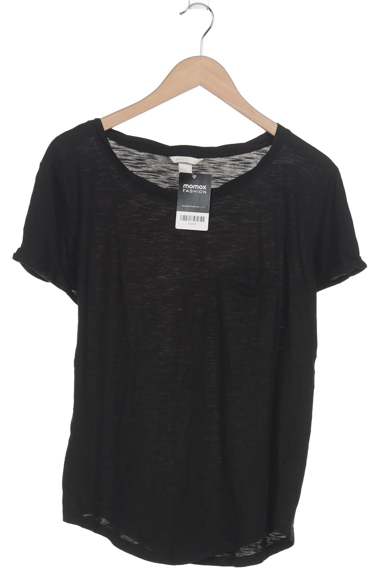 

H&M Damen T-Shirt, schwarz, Gr. 38
