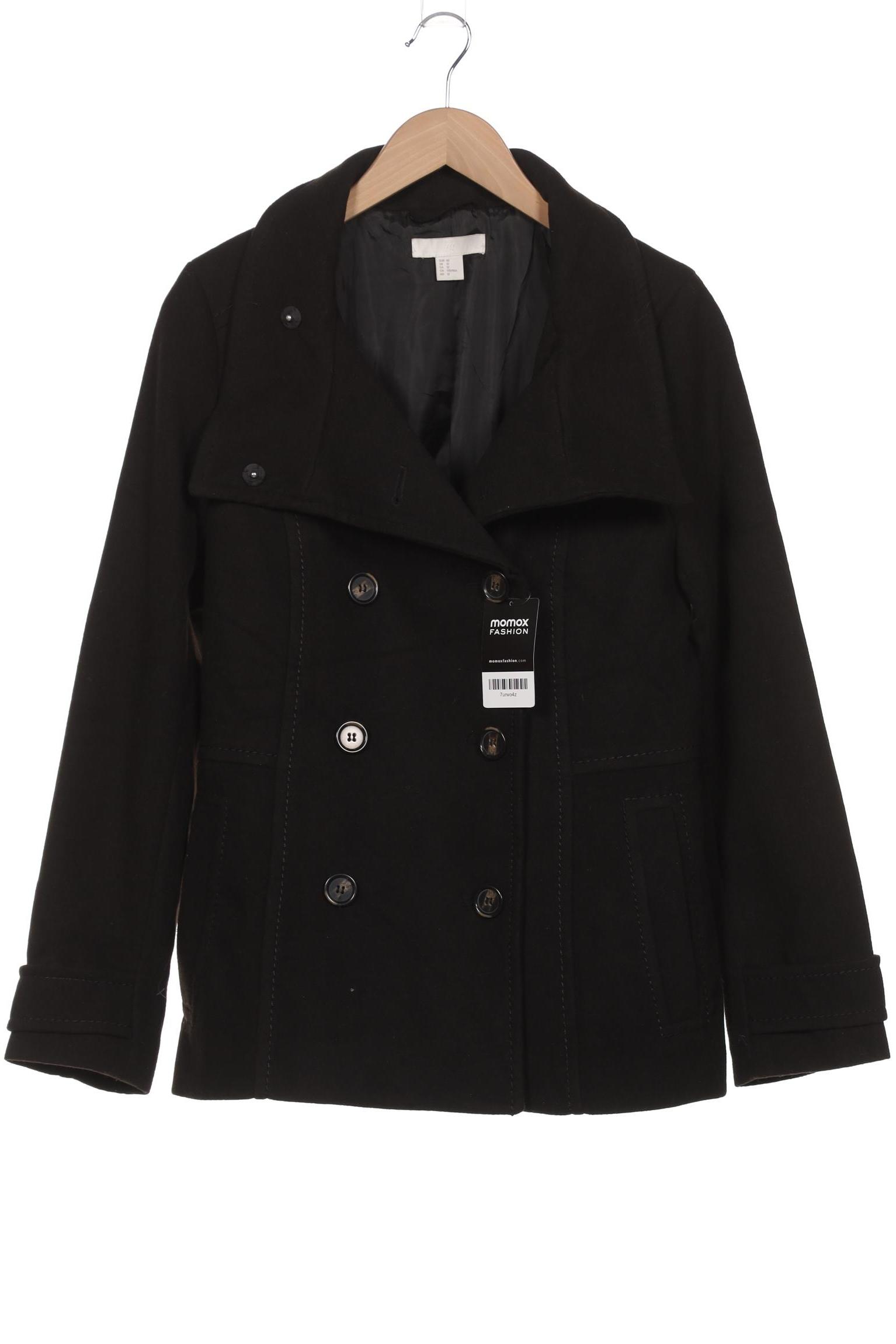 

H&M Damen Mantel, schwarz, Gr. 42