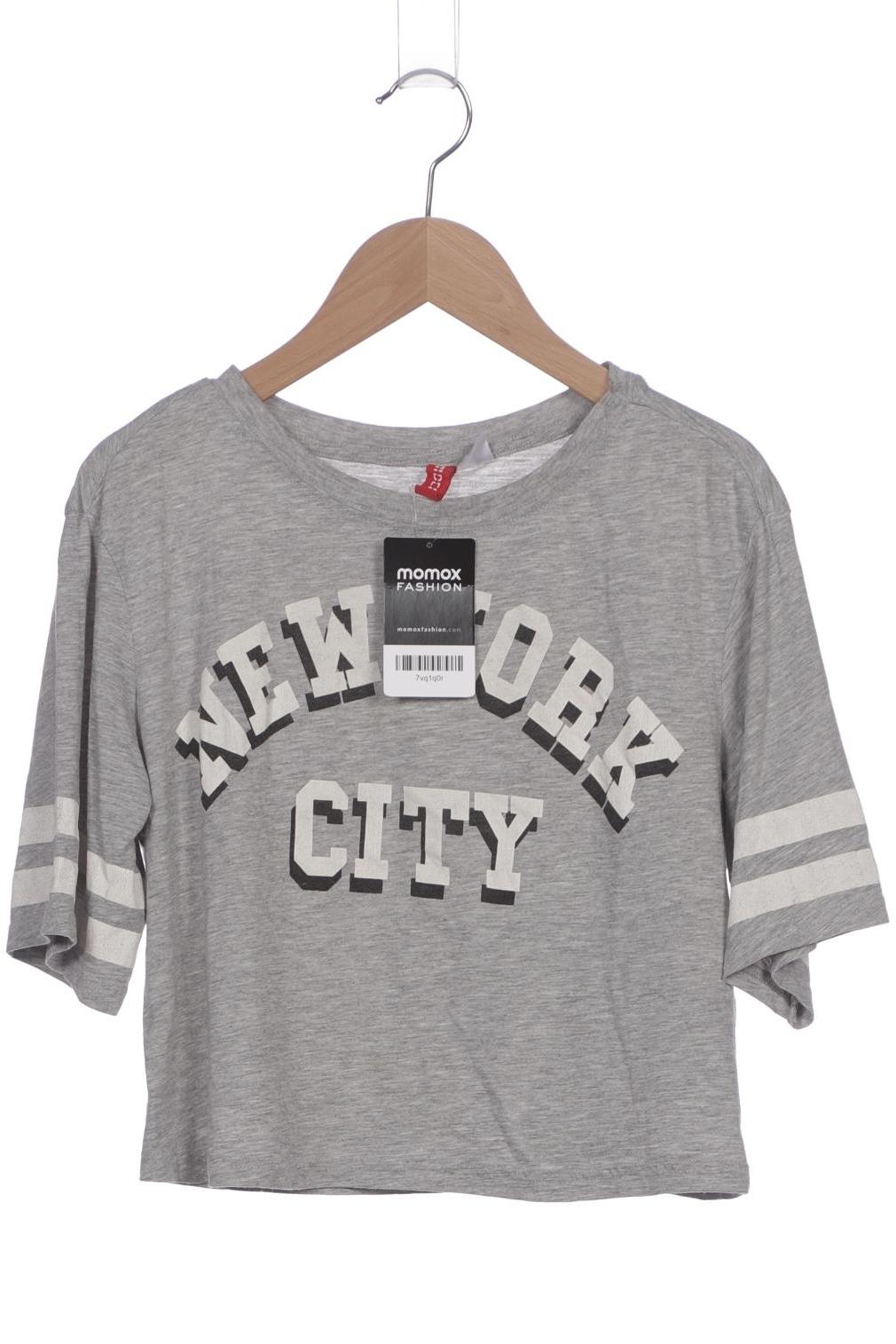 

H&M Damen T-Shirt, grau, Gr. 34