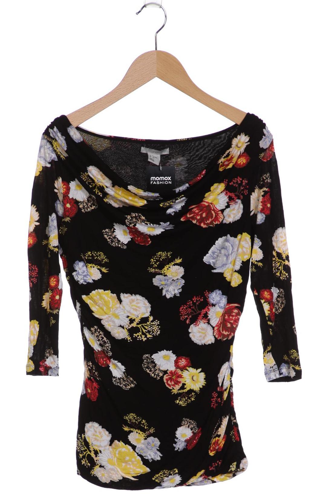 

H&M Damen Langarmshirt, schwarz, Gr. 36