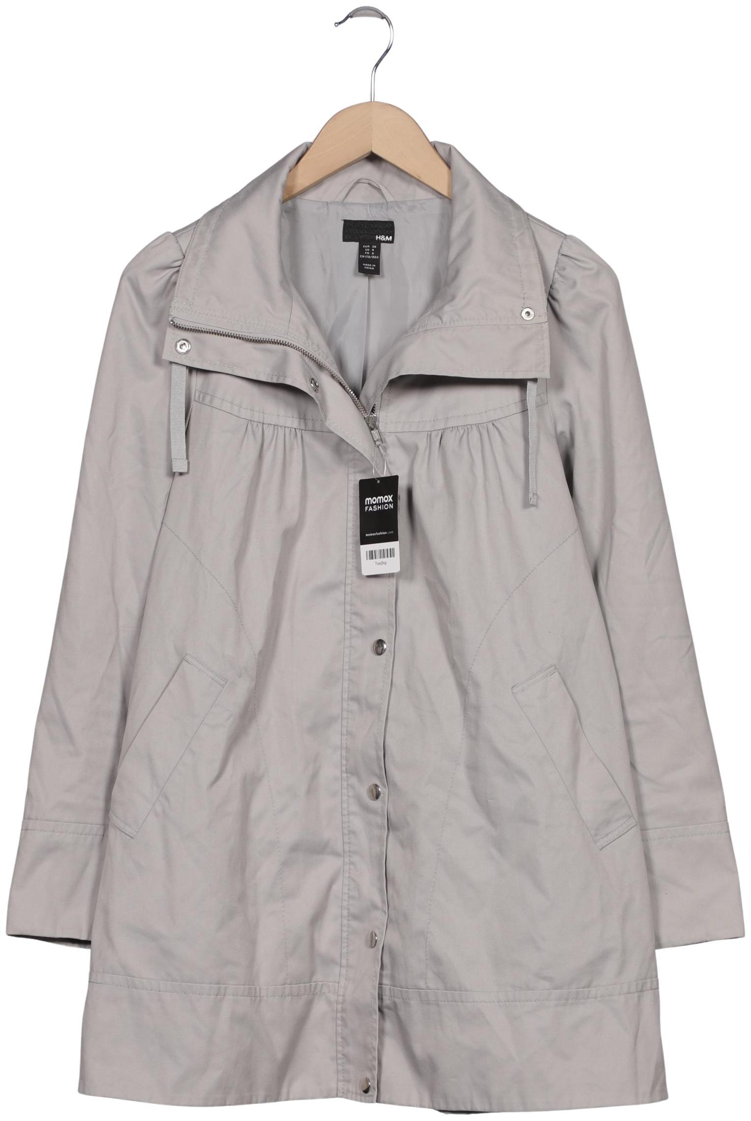 

H&M Damen Mantel, grau, Gr. 38