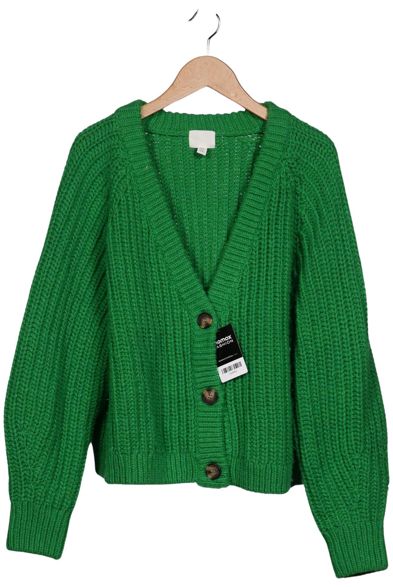 

H&M Damen Strickjacke, grün, Gr. 44