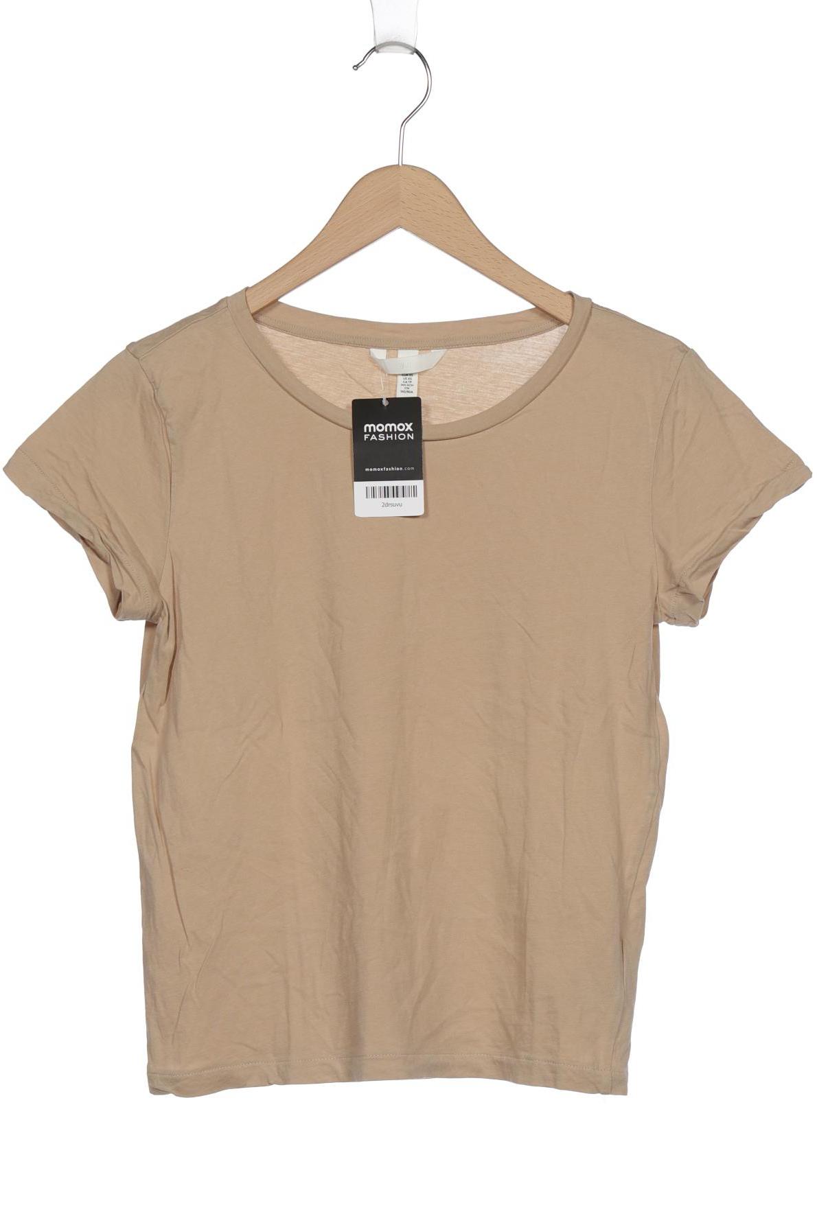 

H&M Damen T-Shirt, beige, Gr. 34