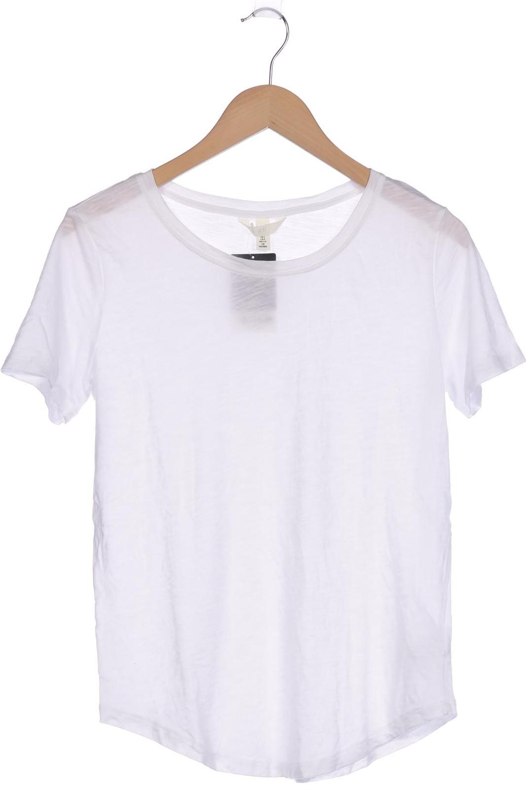 

H&M Damen T-Shirt, weiß