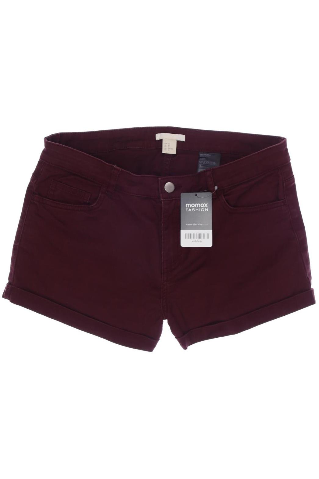 

H&M Damen Shorts, bordeaux, Gr. 40