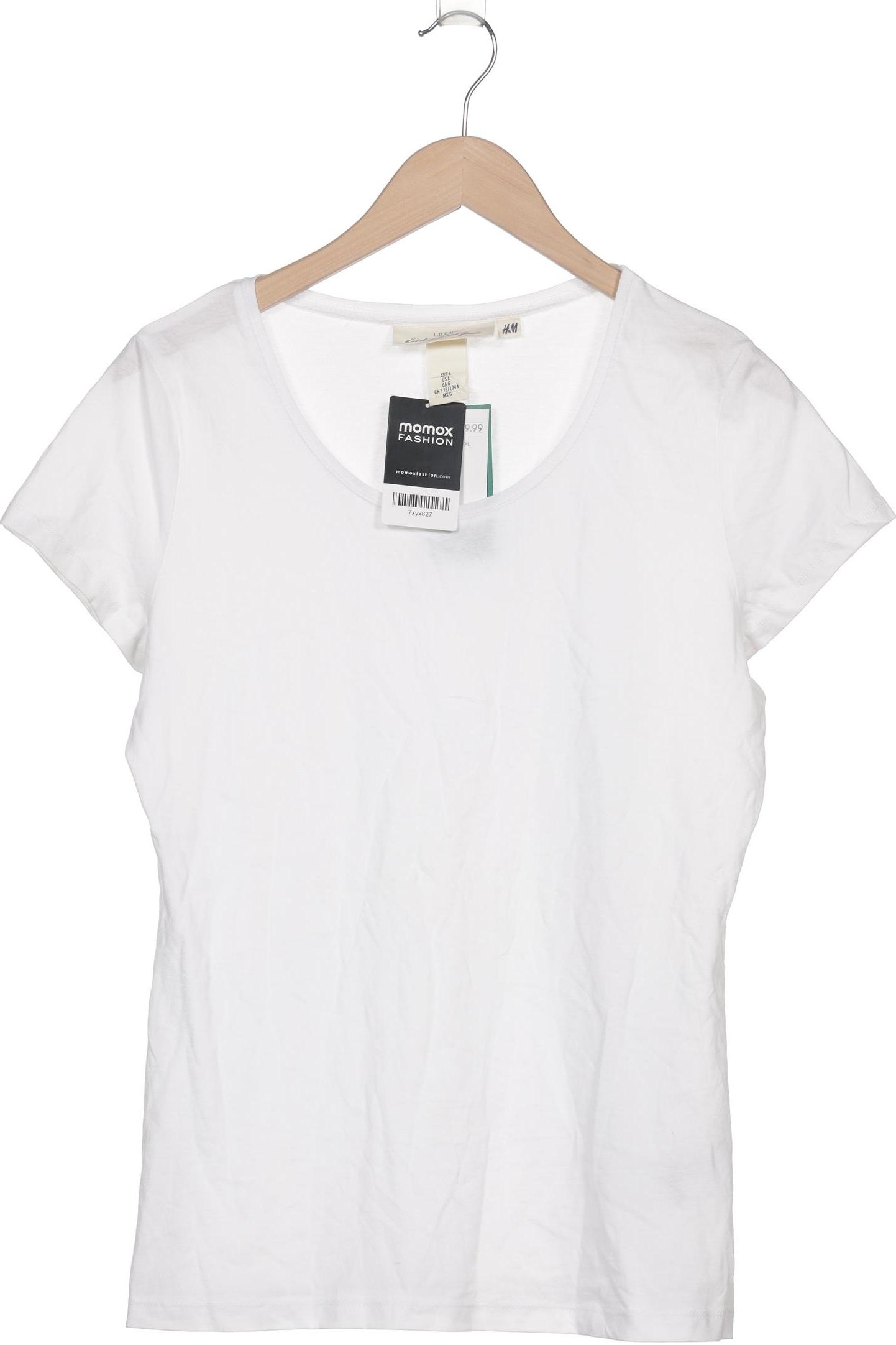 

H&M Damen T-Shirt, weiß, Gr. 42