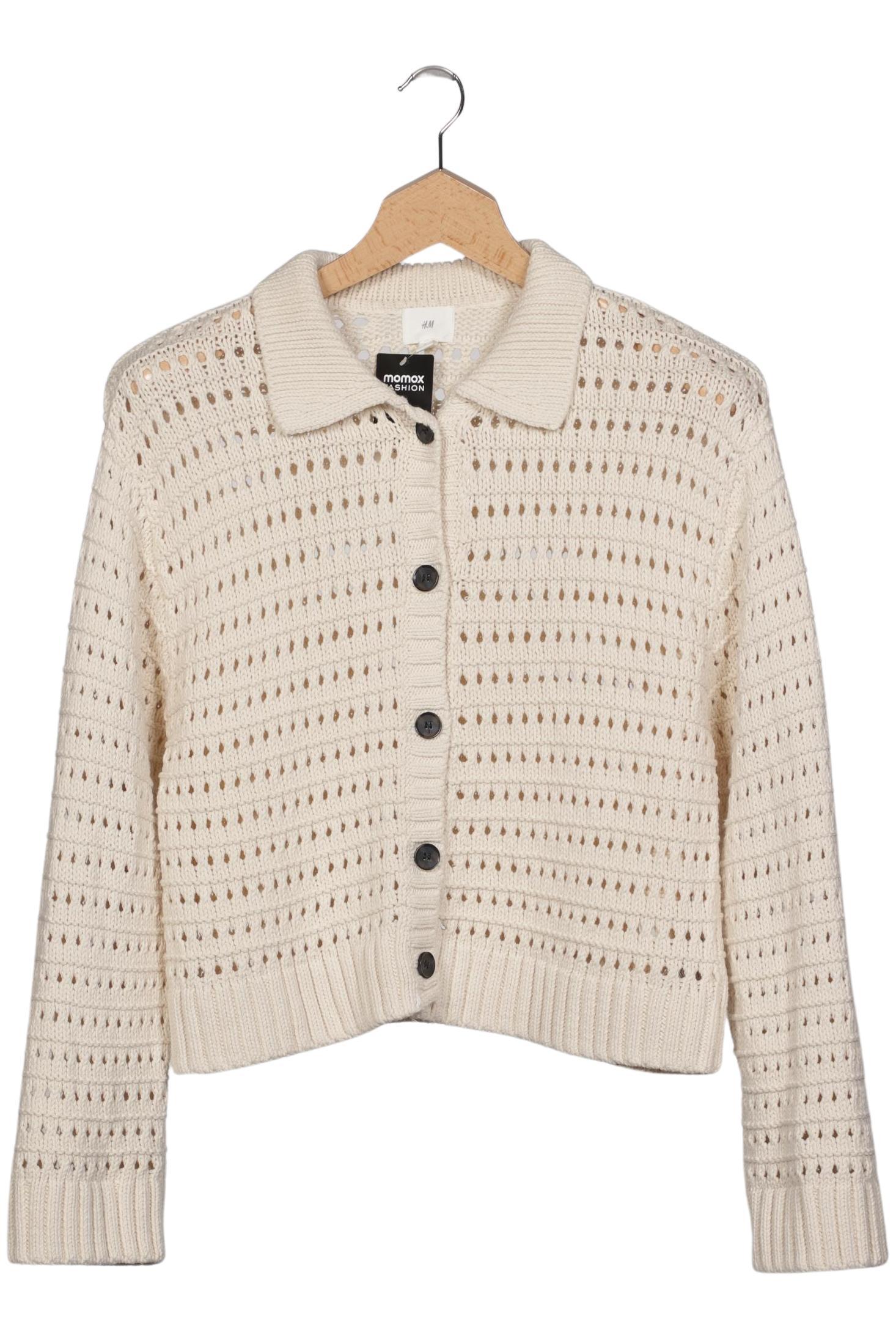 

H&M Damen Strickjacke, cremeweiß, Gr. 38