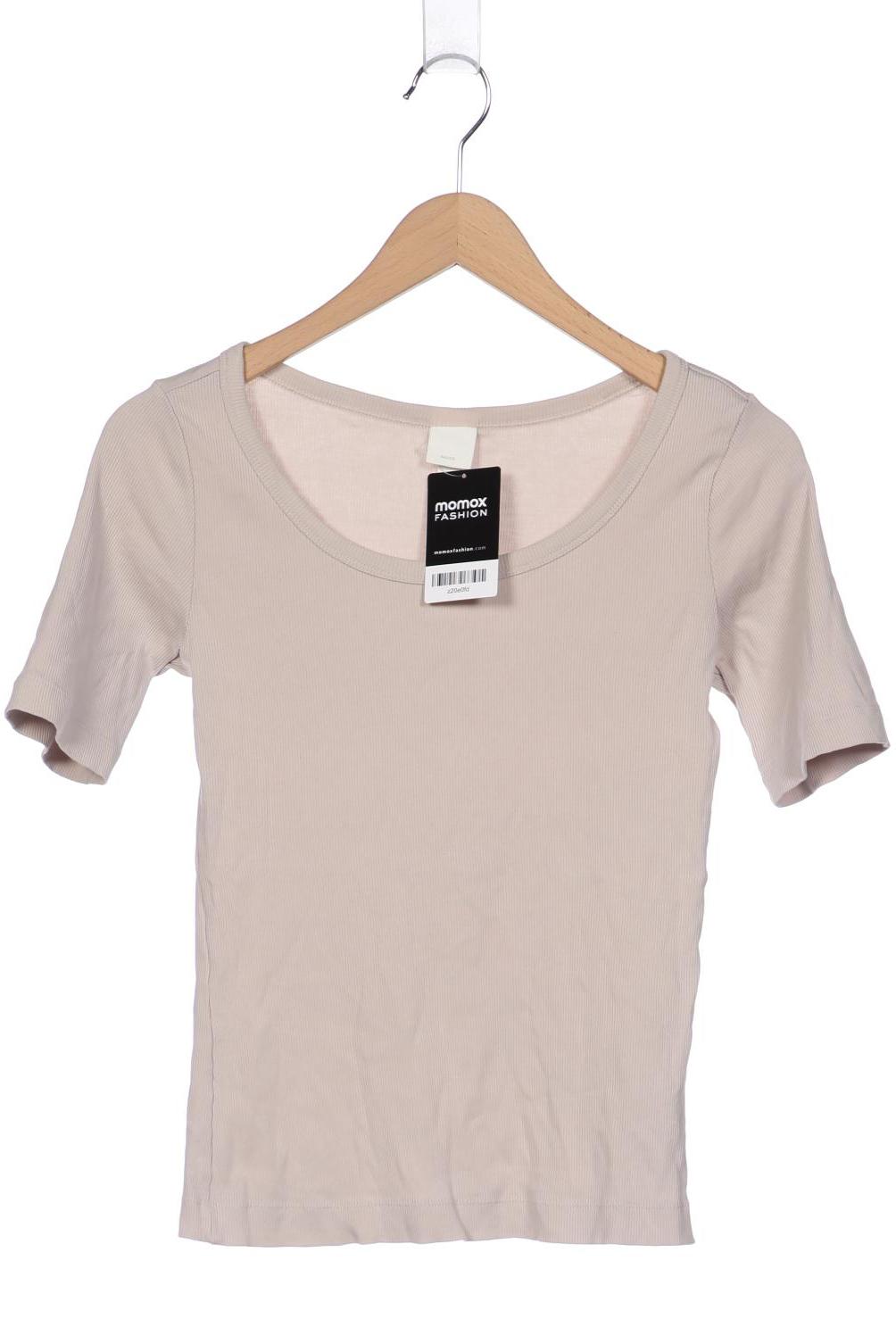 

H&M Damen T-Shirt, beige, Gr. 38