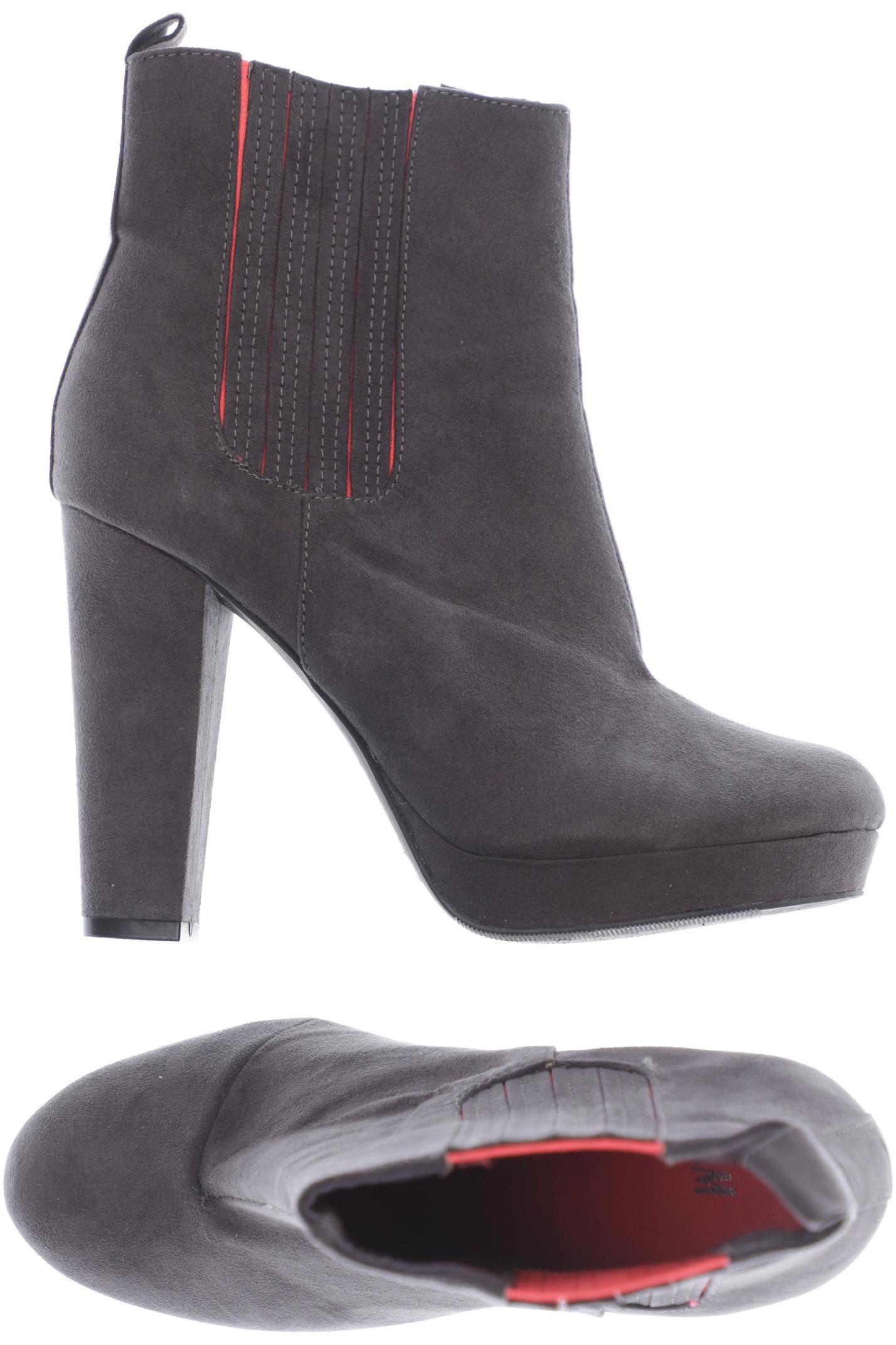 

H&M Damen Stiefelette, grau, Gr. 38