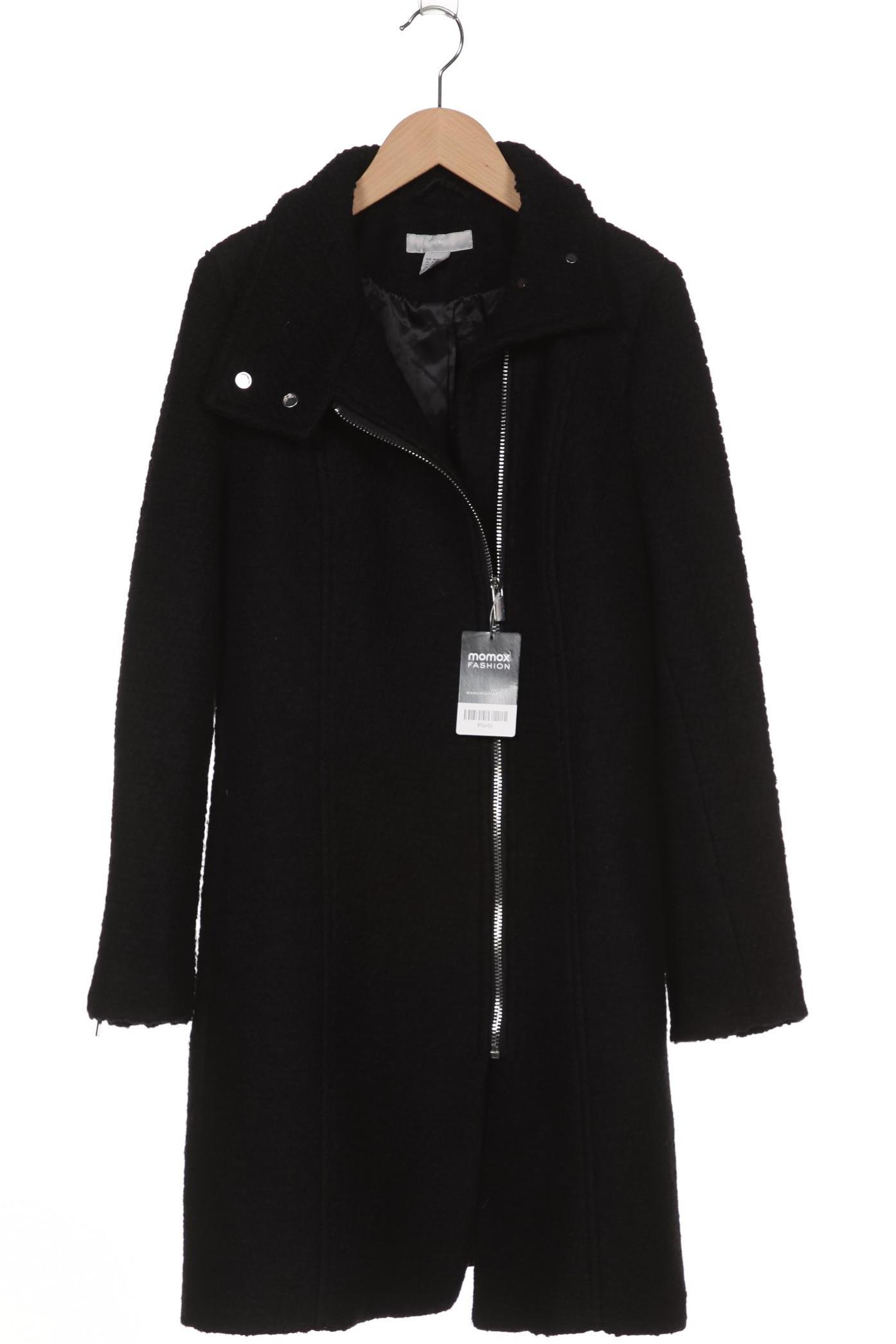 

H&M Damen Mantel, schwarz, Gr. 38