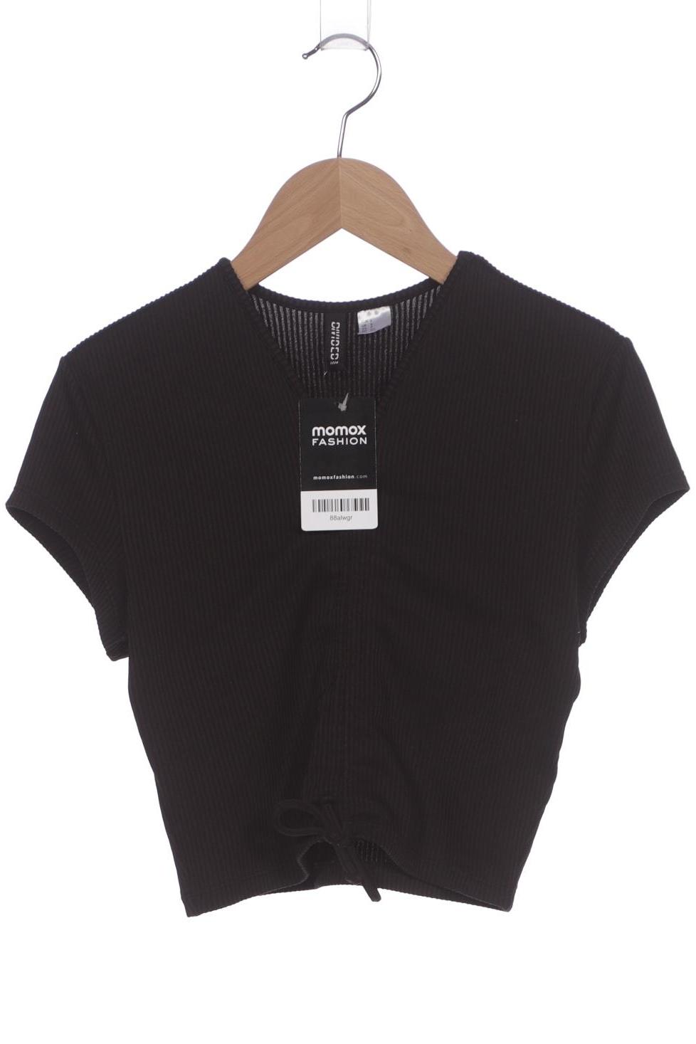 

H&M Damen T-Shirt, schwarz, Gr. 36