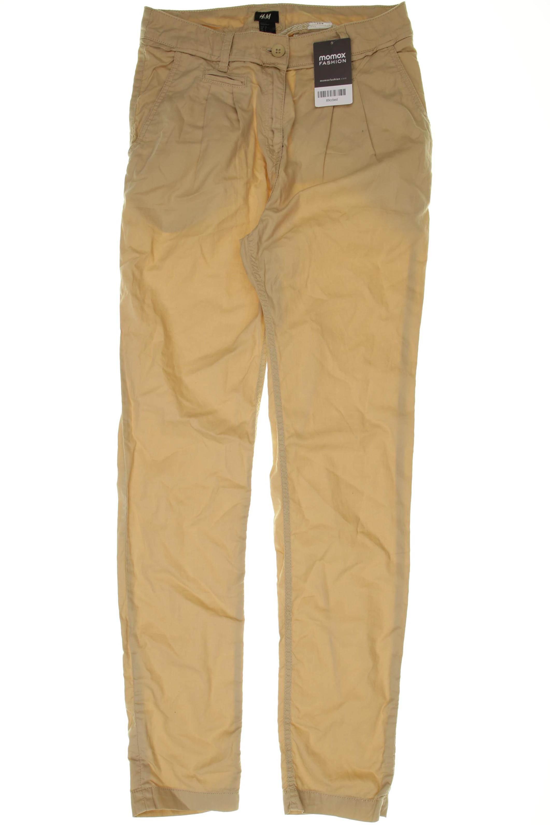 

H&M Damen Stoffhose, beige, Gr. 34