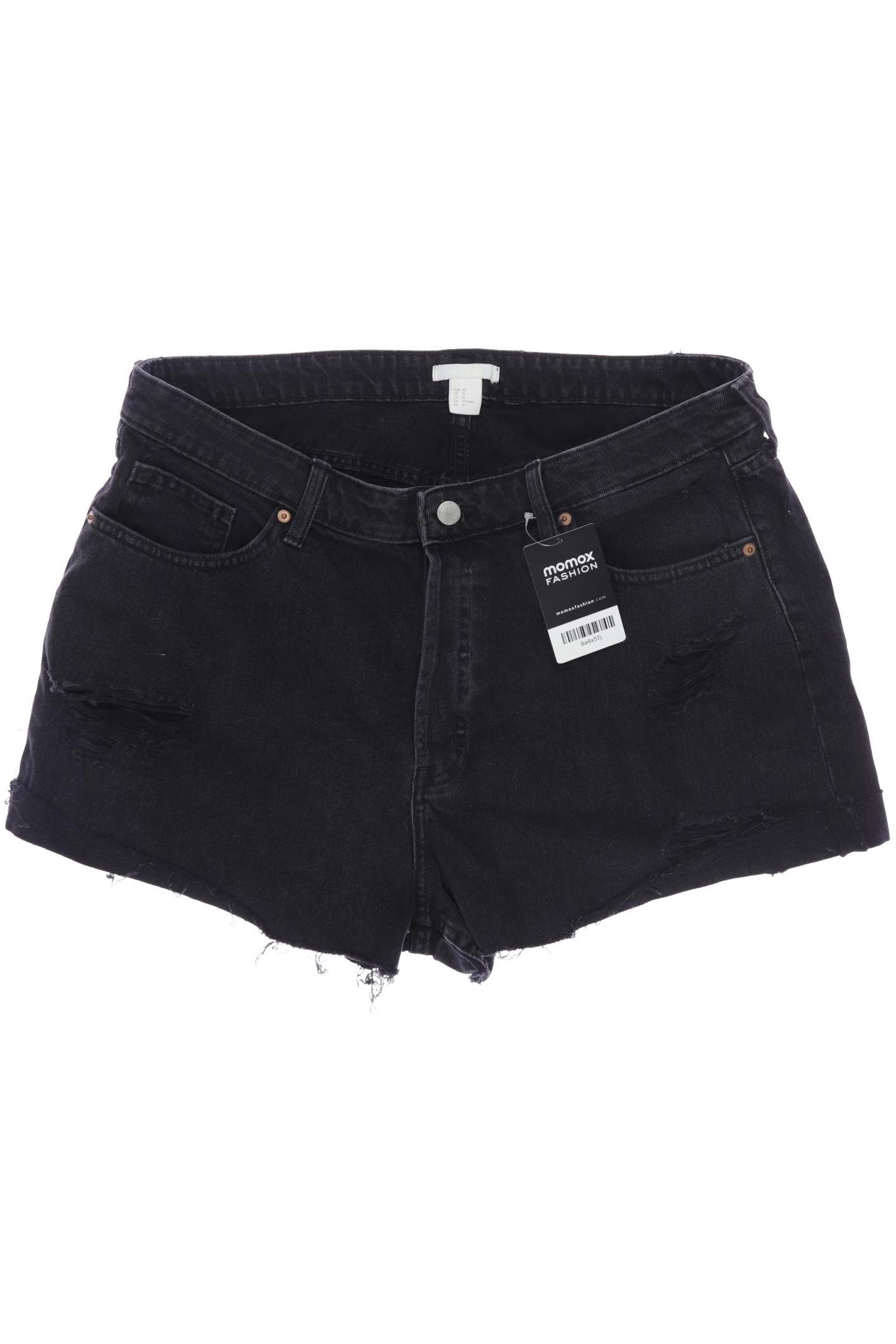 

H&M Damen Shorts, schwarz, Gr. 48