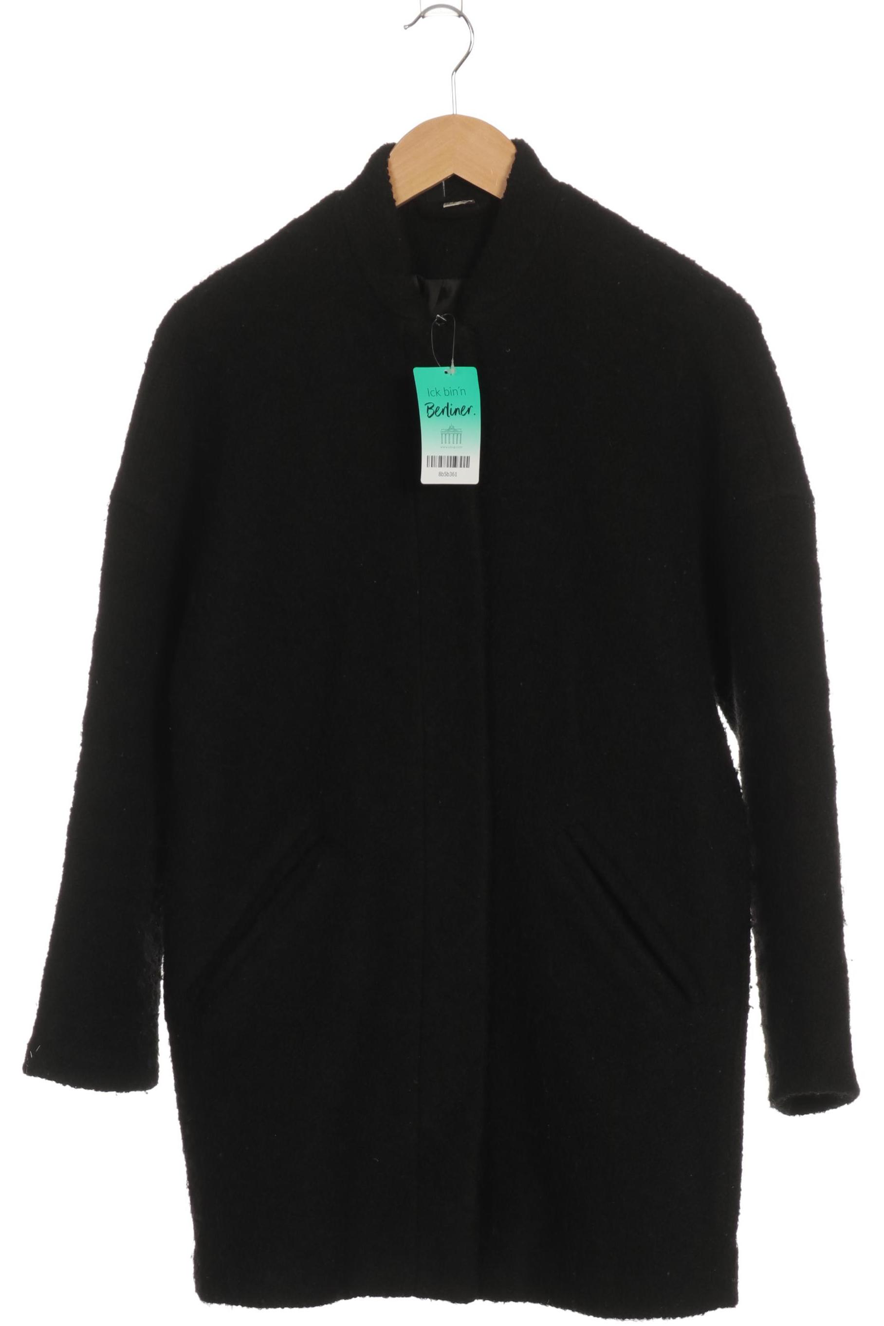 

H&M Damen Mantel, schwarz, Gr. 32