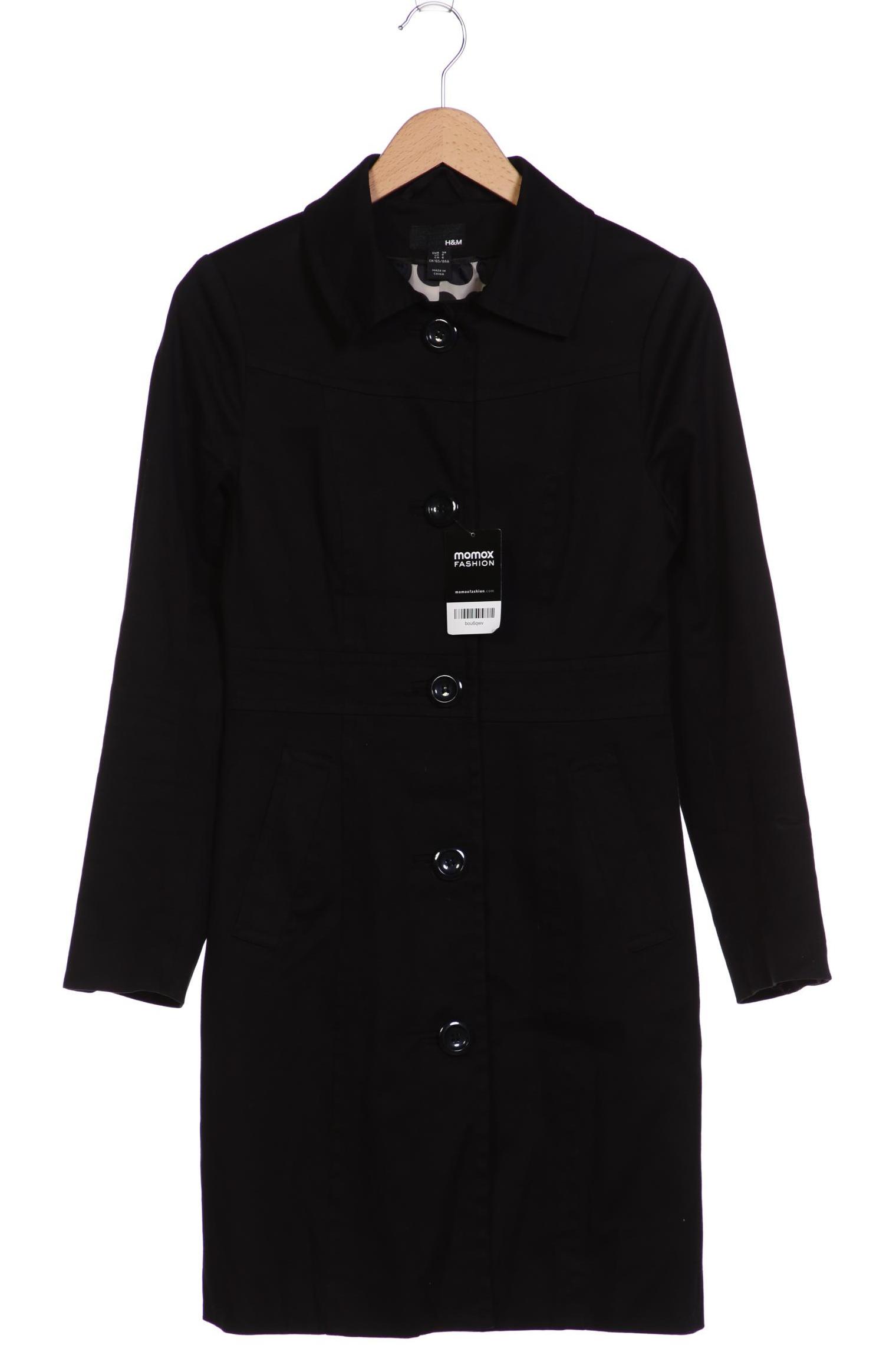 

H&M Damen Mantel, schwarz