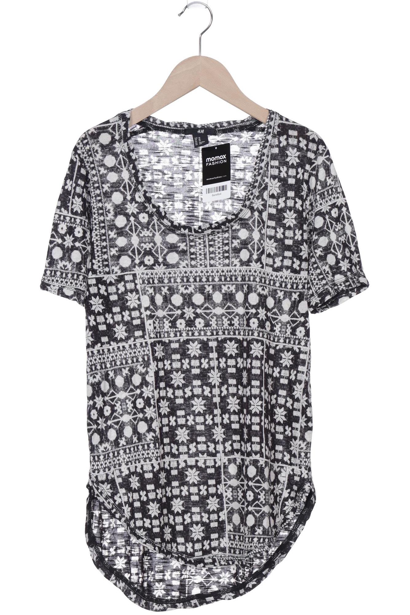 

H&M Damen T-Shirt, schwarz, Gr. 34