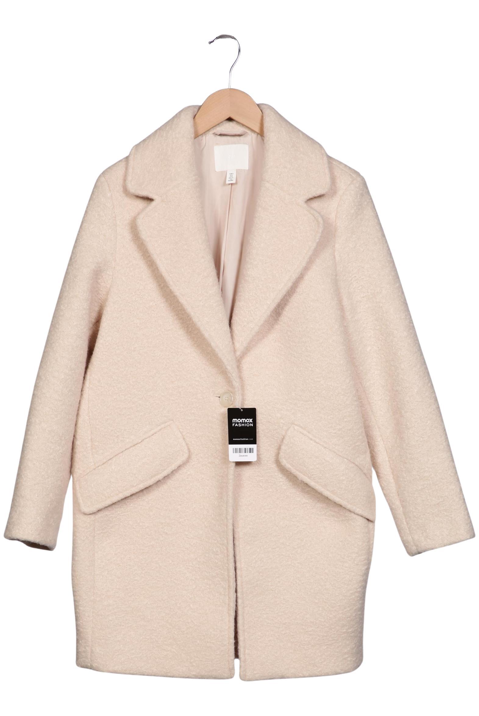 

H&M Damen Mantel, cremeweiß, Gr. 36
