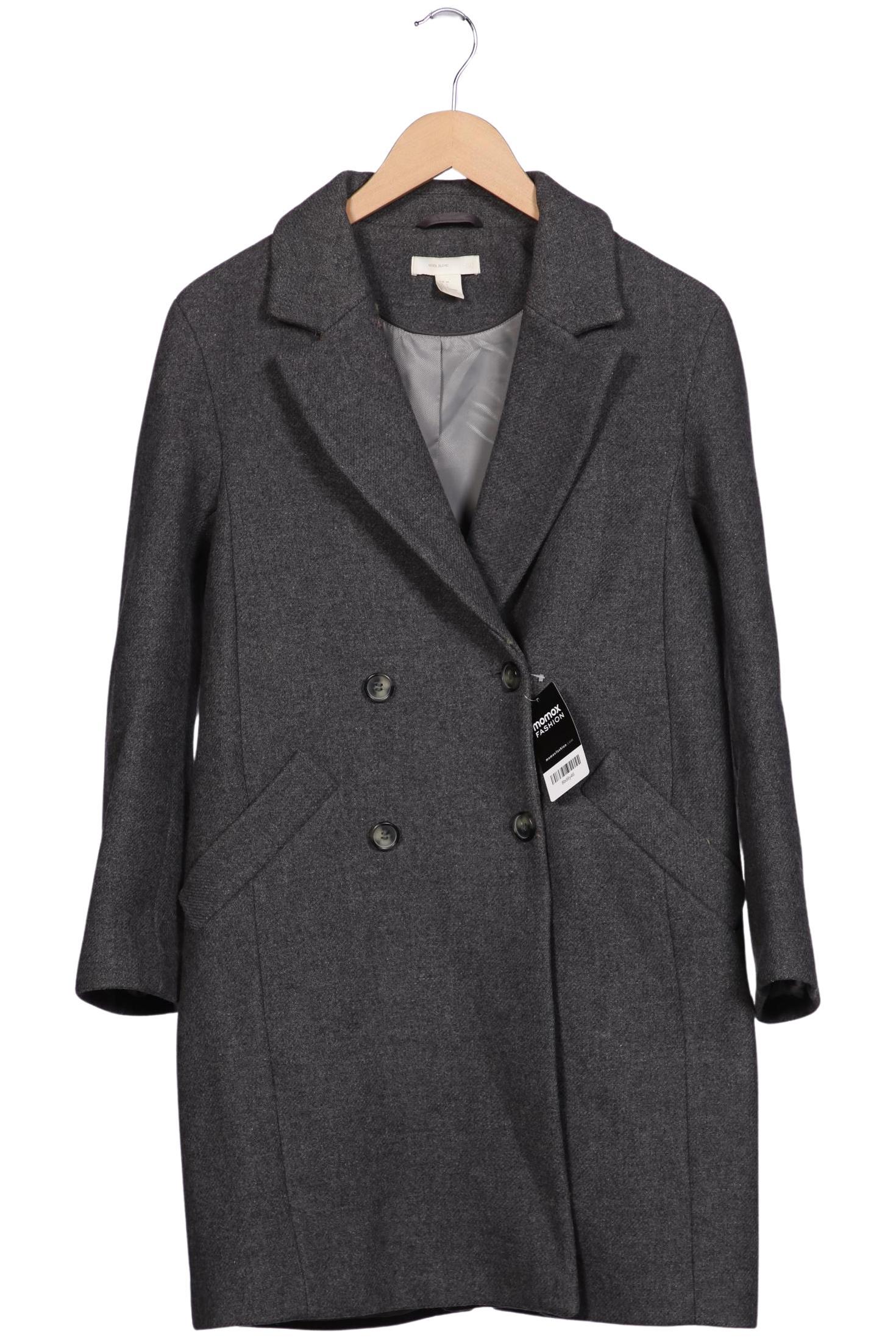 

H&M Damen Mantel, grau, Gr. 34