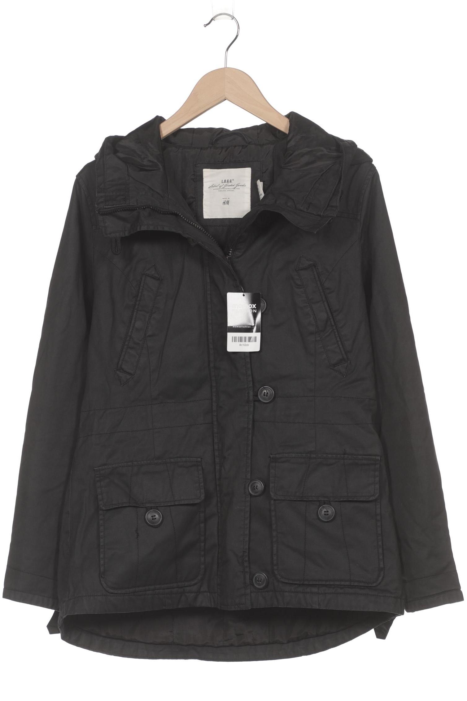 

H&M Damen Jacke, schwarz, Gr. 40