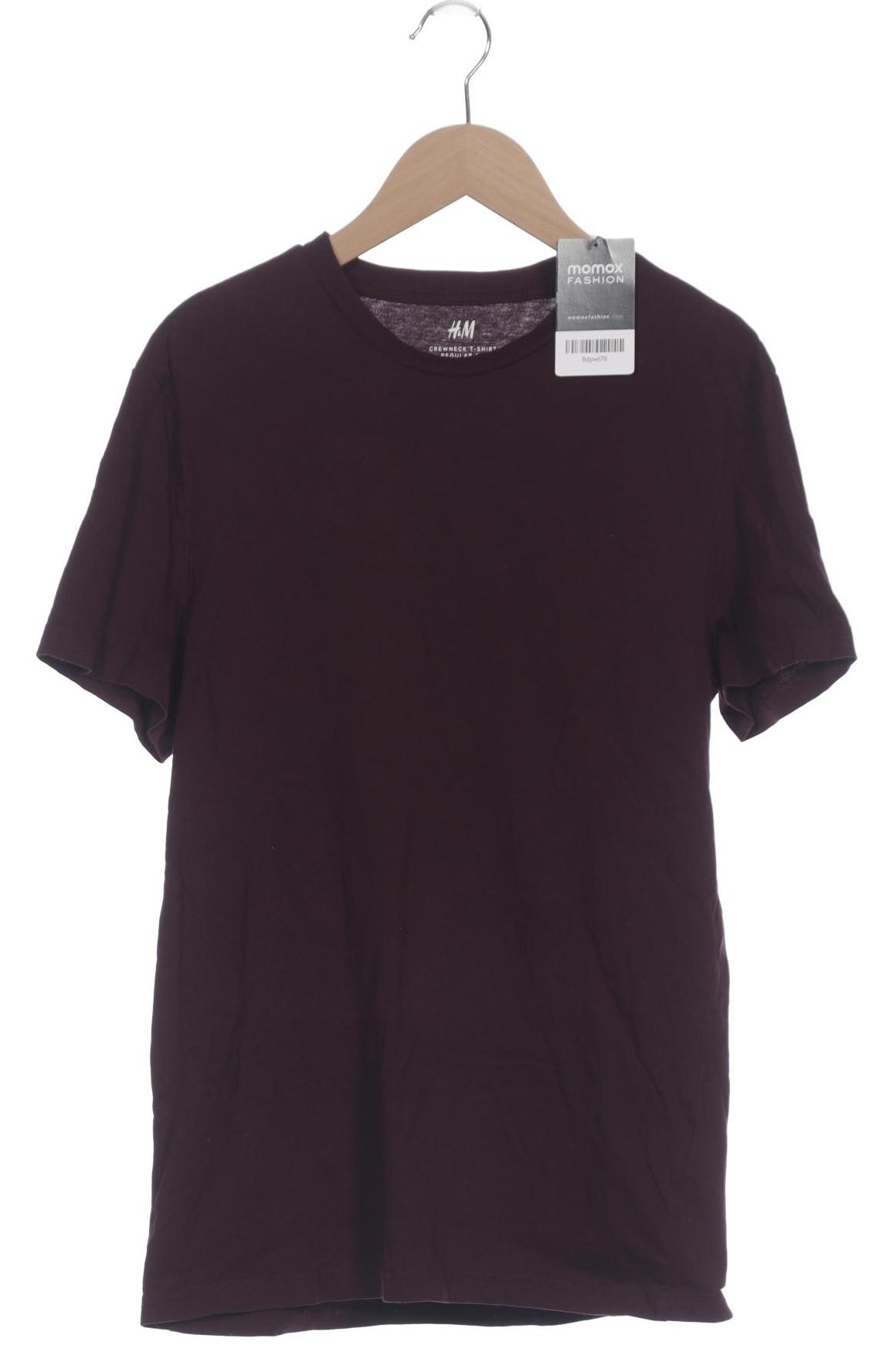 

H&M Damen T-Shirt, bordeaux, Gr. 36