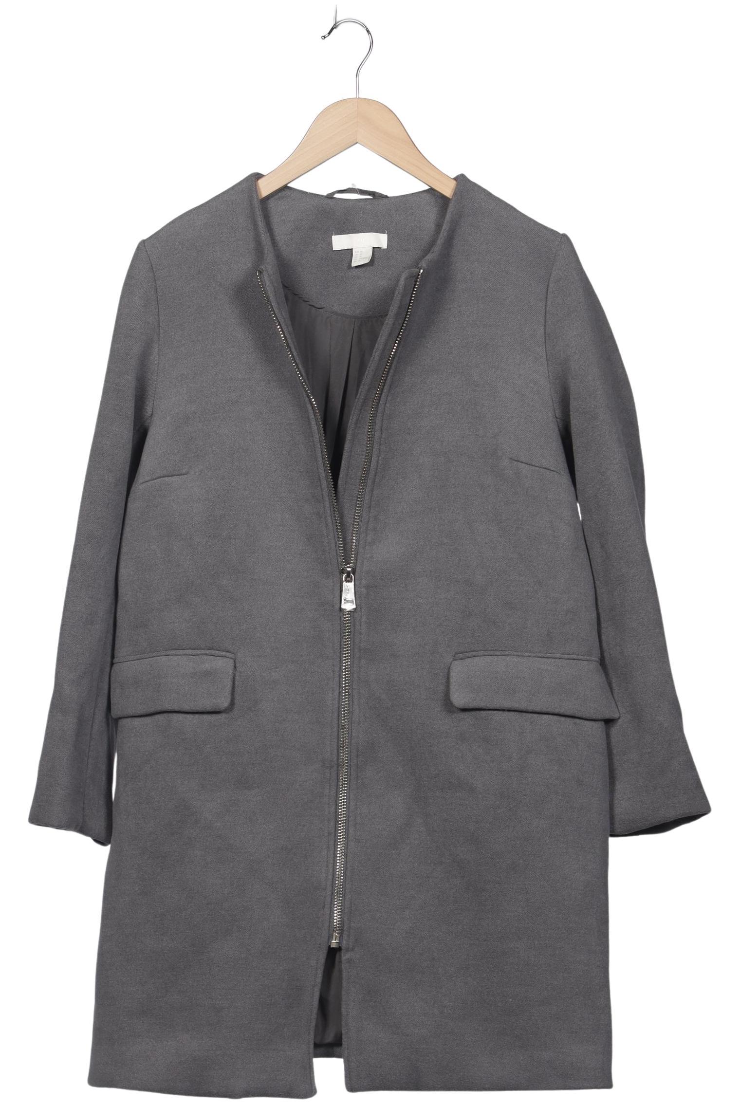 

H&M Damen Mantel, grau, Gr. 44