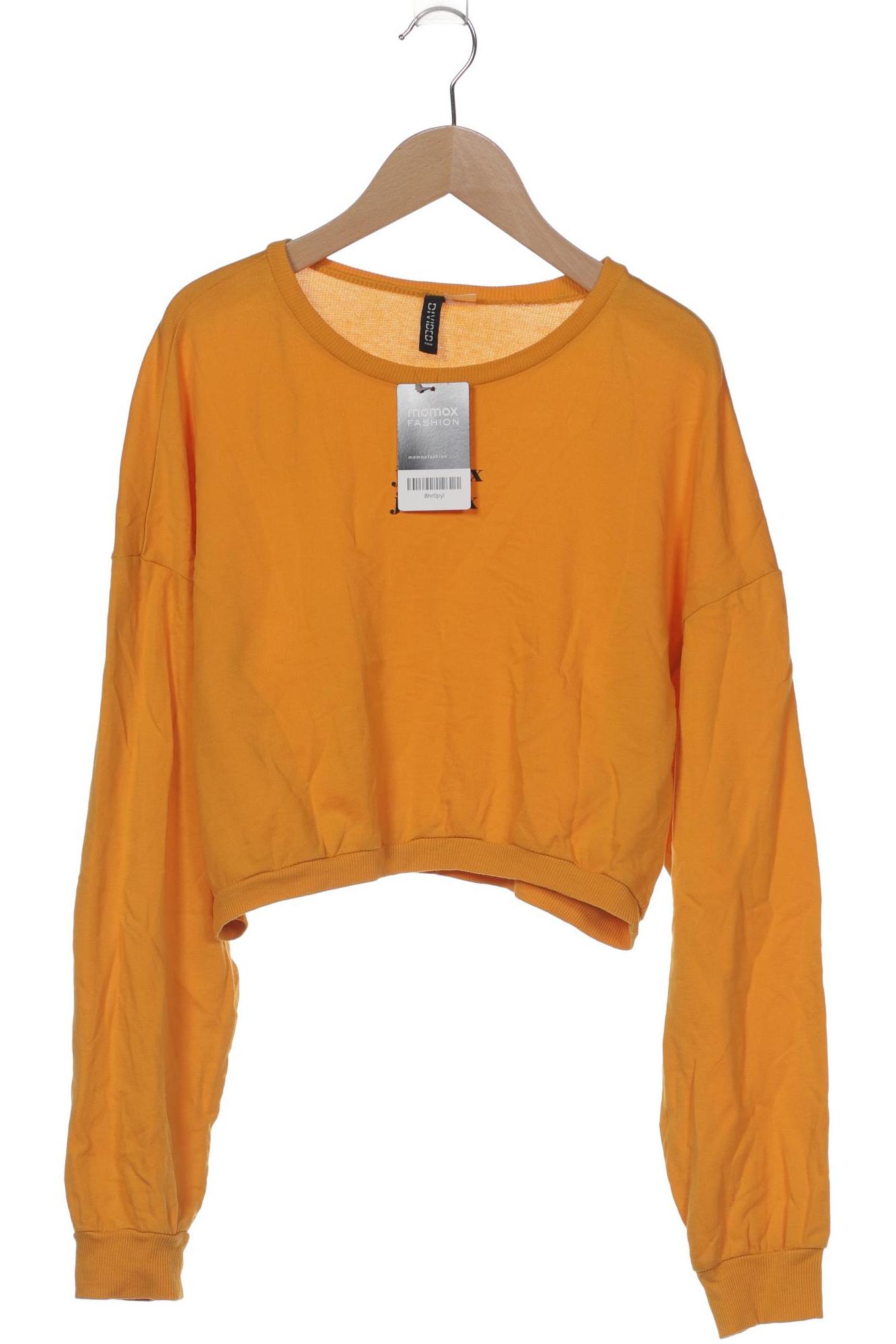 

H&M Damen Sweatshirt, gelb, Gr. 38