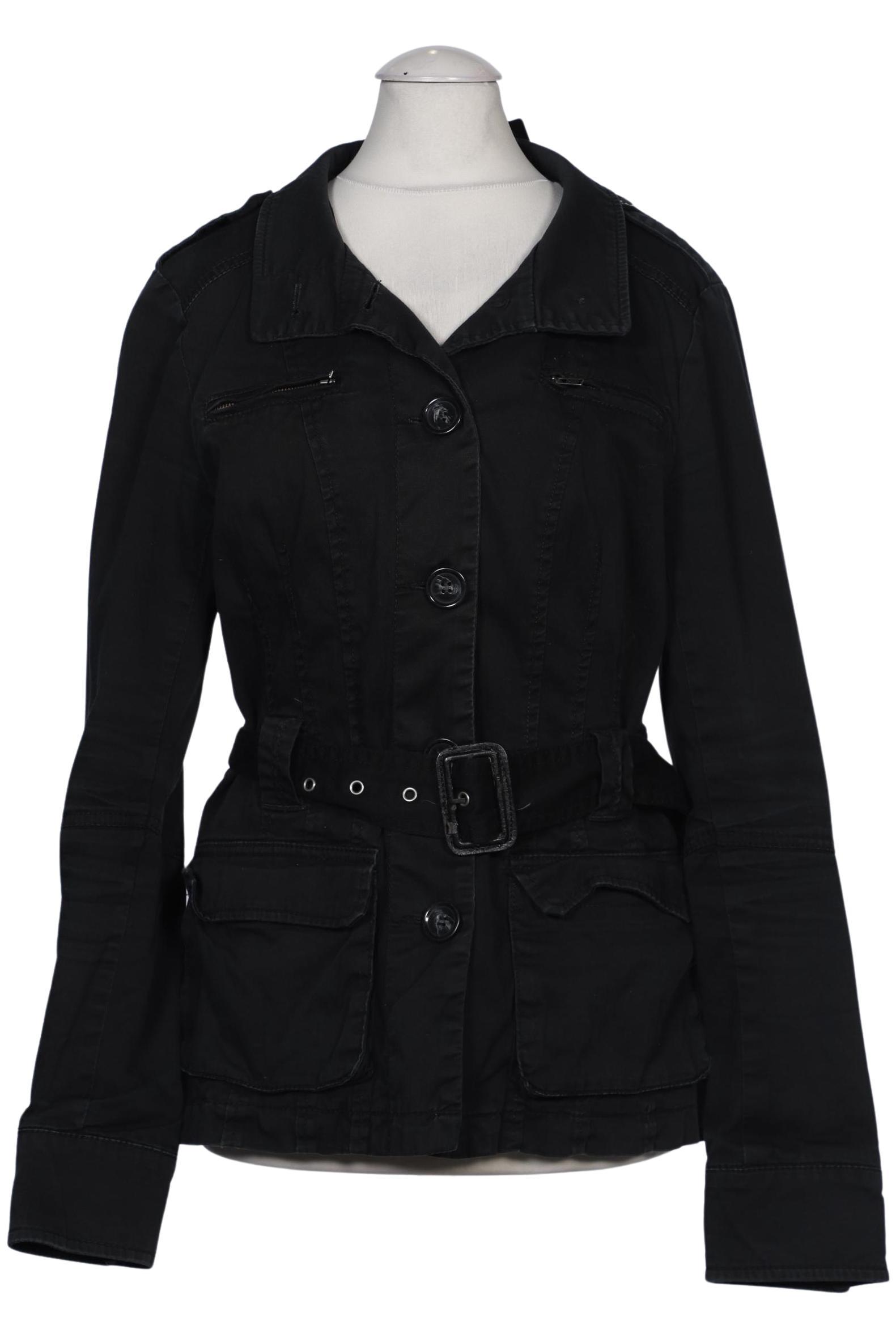

H&M Damen Jacke, schwarz, Gr. 36