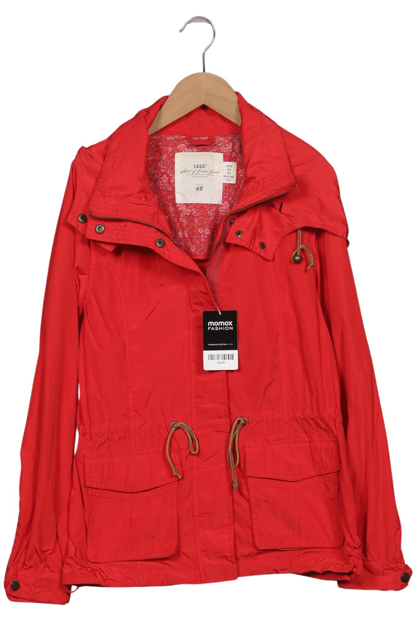 

H&M Damen Jacke, rot, Gr. 36