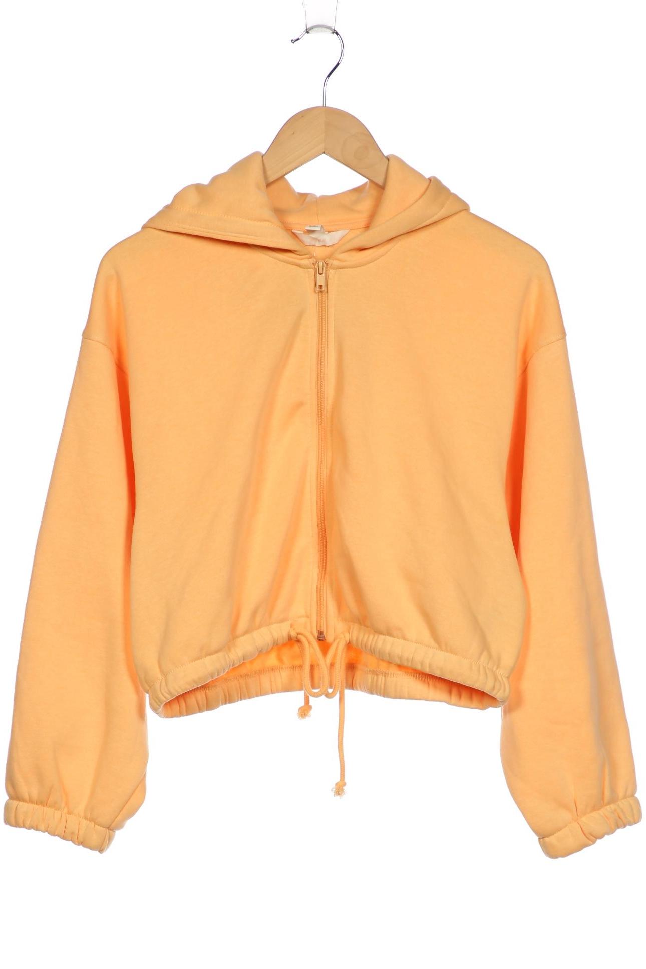 

H&M Damen Kapuzenpullover, orange, Gr. 34