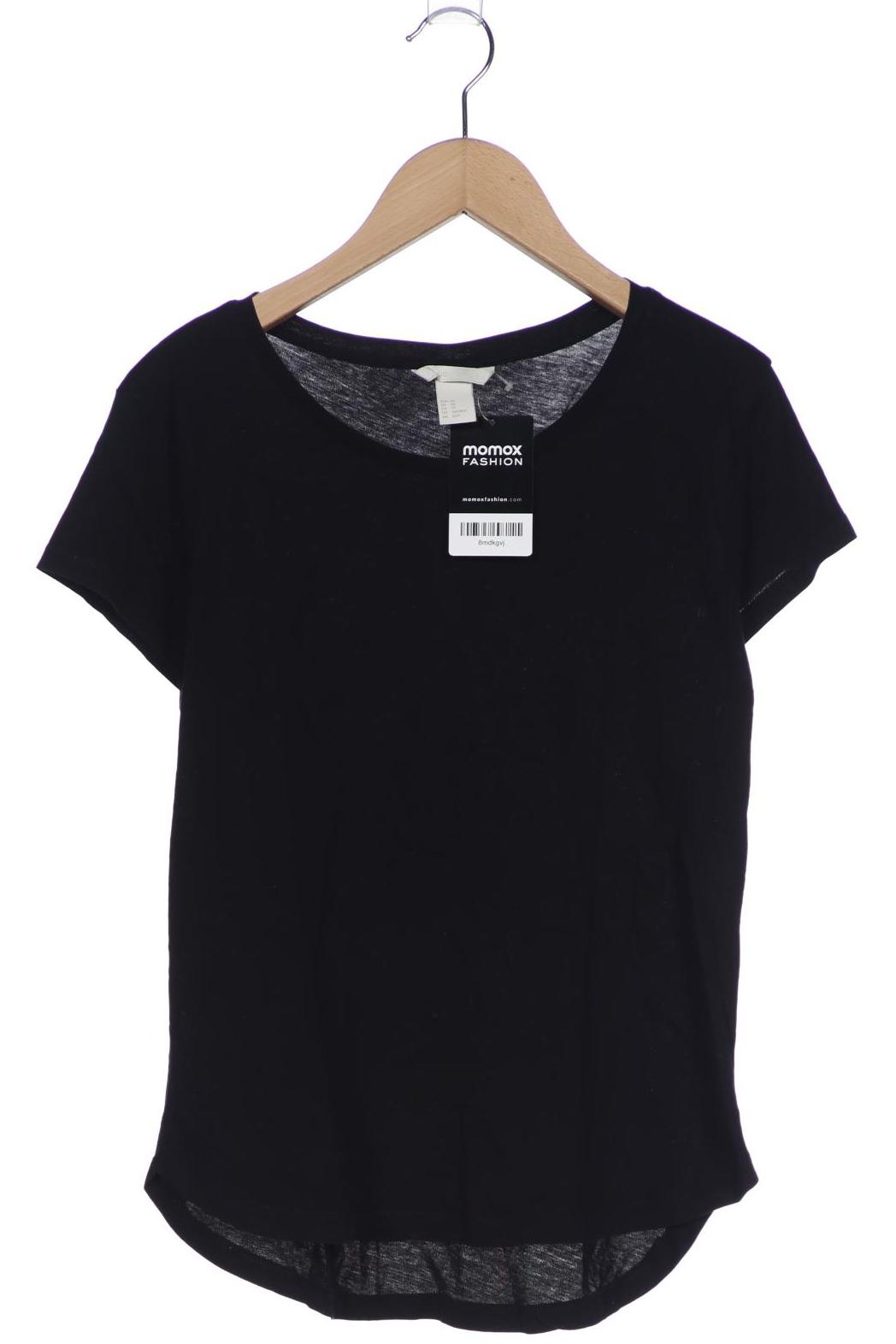 

H&M Damen T-Shirt, schwarz, Gr. 34