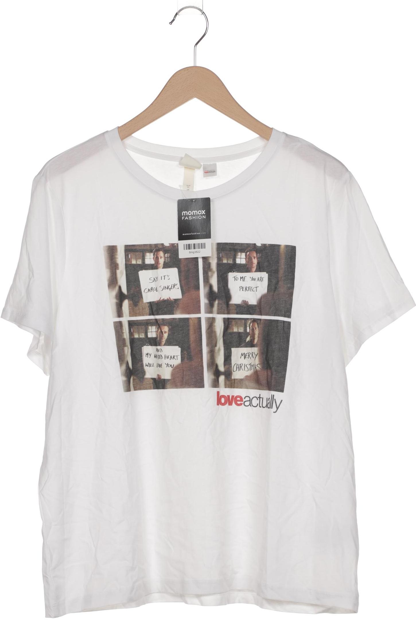 

H&M Damen T-Shirt, weiß, Gr. 44