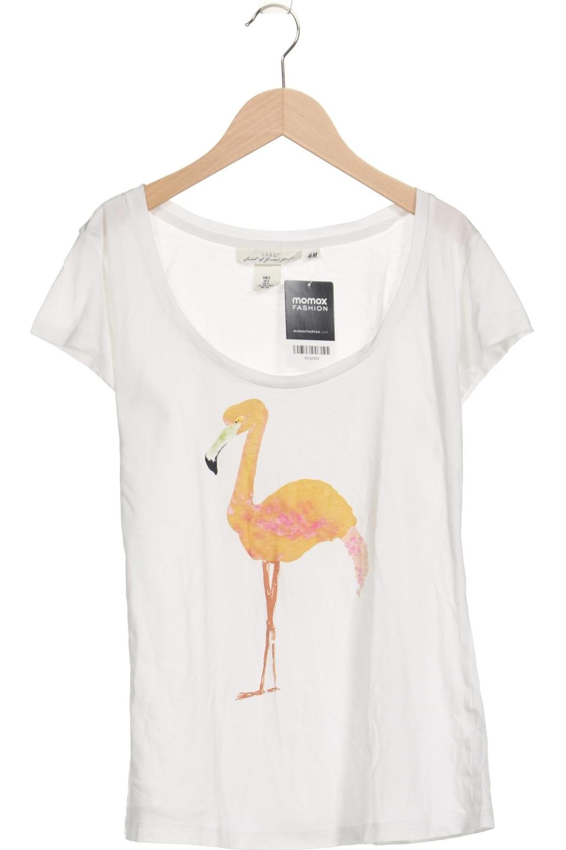 

H&M Damen T-Shirt, weiß, Gr. 36