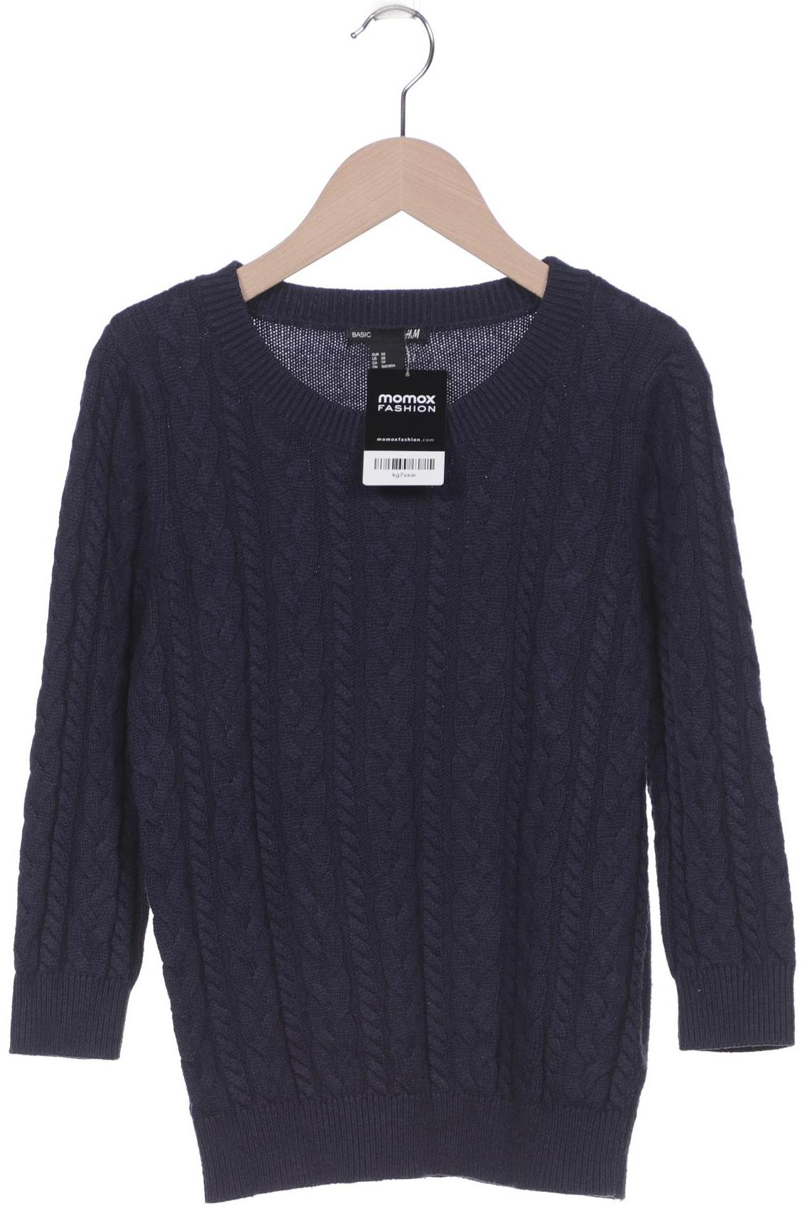 

H&M Damen Pullover, marineblau, Gr. 34